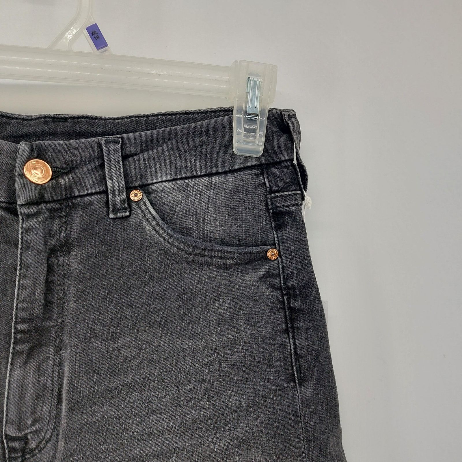 H&M H&M Bermuda Black Denim Shorts High Waist Womens US 6 Size 28" / US 6 / IT 42 - 9 Thumbnail