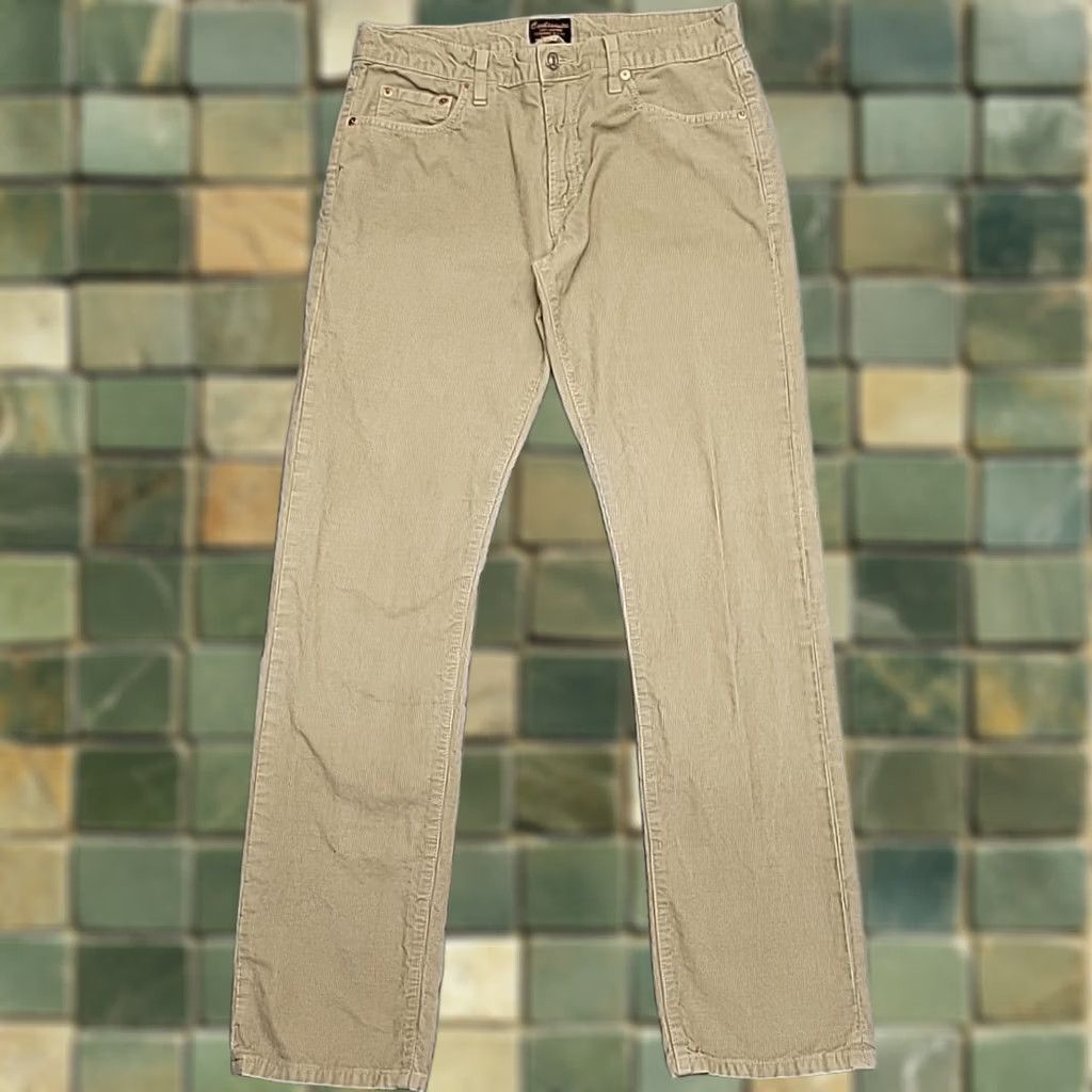 Vintage Civilianaire Pants Men 31 Tan Japanese Cotton 14 Wale Corduroy Made In USA Size US 31 - 1 Thumbnail