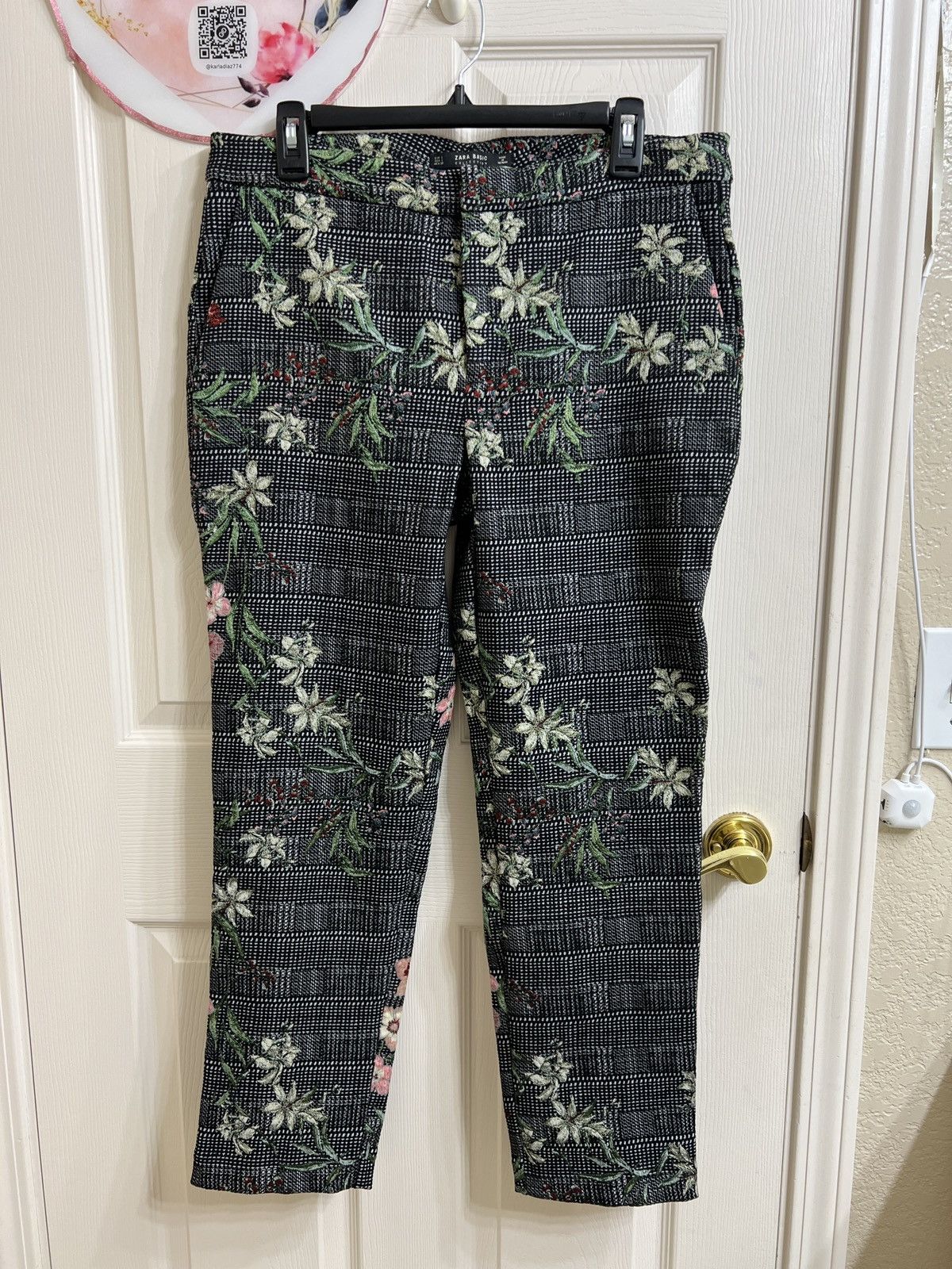 Zara Zara floral pants size L Size 36" / US 14 / IT 50 - 1 Thumbnail