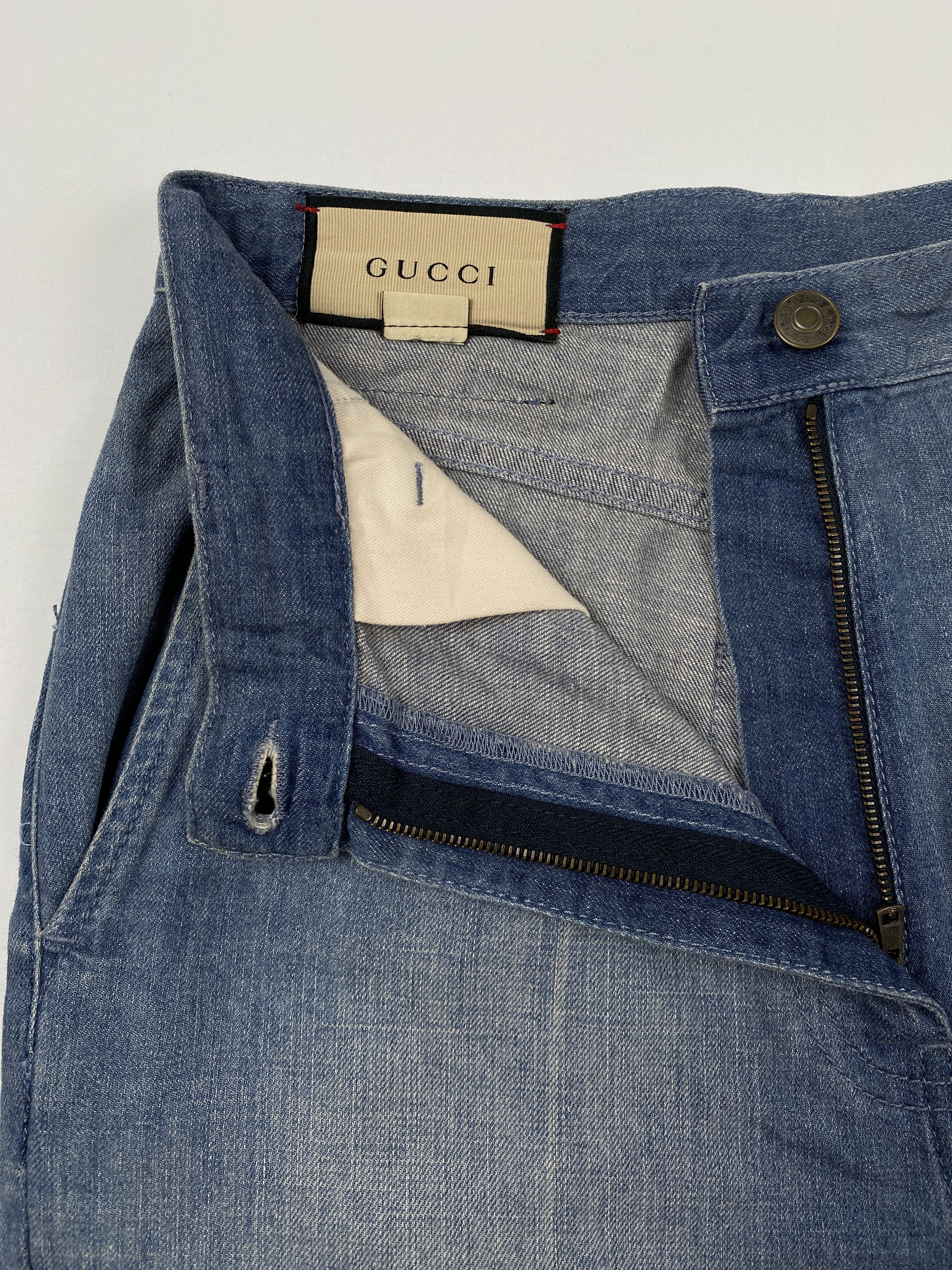 Gucci Washed Denim Jeans Size 26" / US 2 / IT 38 - 7 Thumbnail