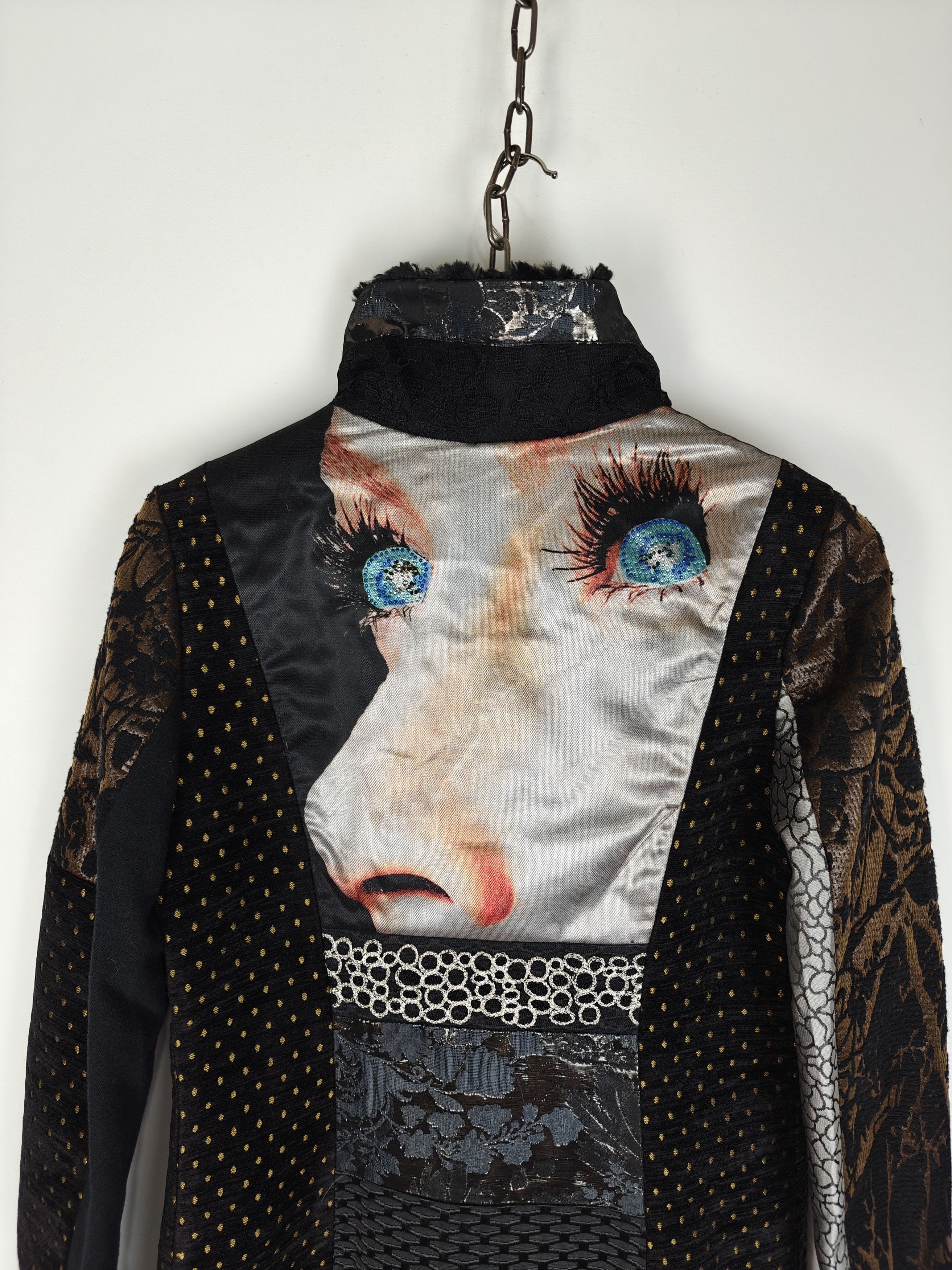 Desigual Desigual Coat Jacket Multicolor Eyes Design size 40 Size M / US 6-8 / IT 42-44 - 9 Thumbnail