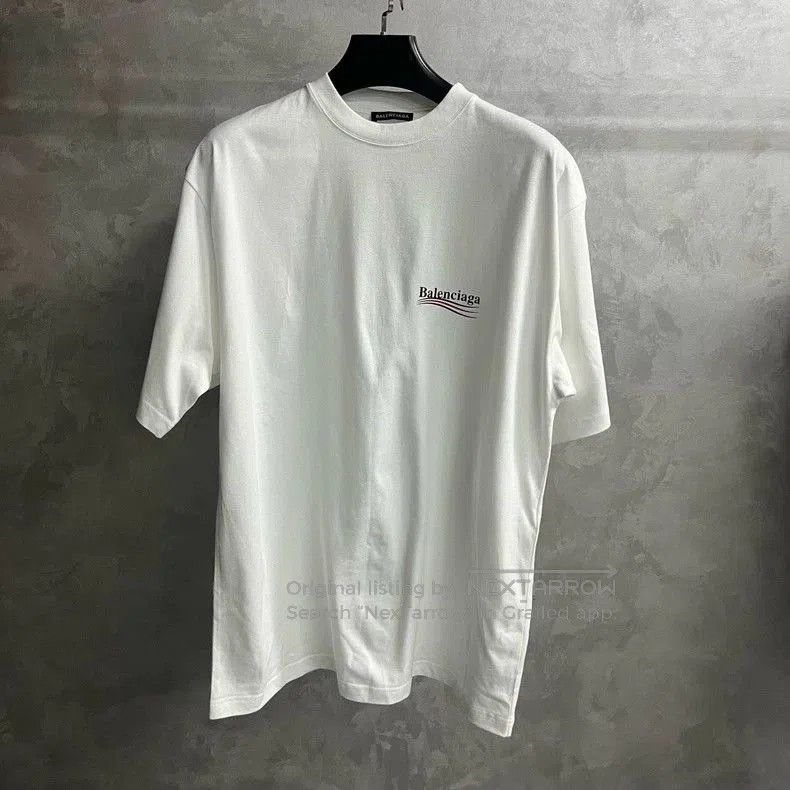 Balenciaga Balenciaga White Crewneck Short Sleeve T-shirt. Size US S / EU 44-46 / 1 - 1 Thumbnail
