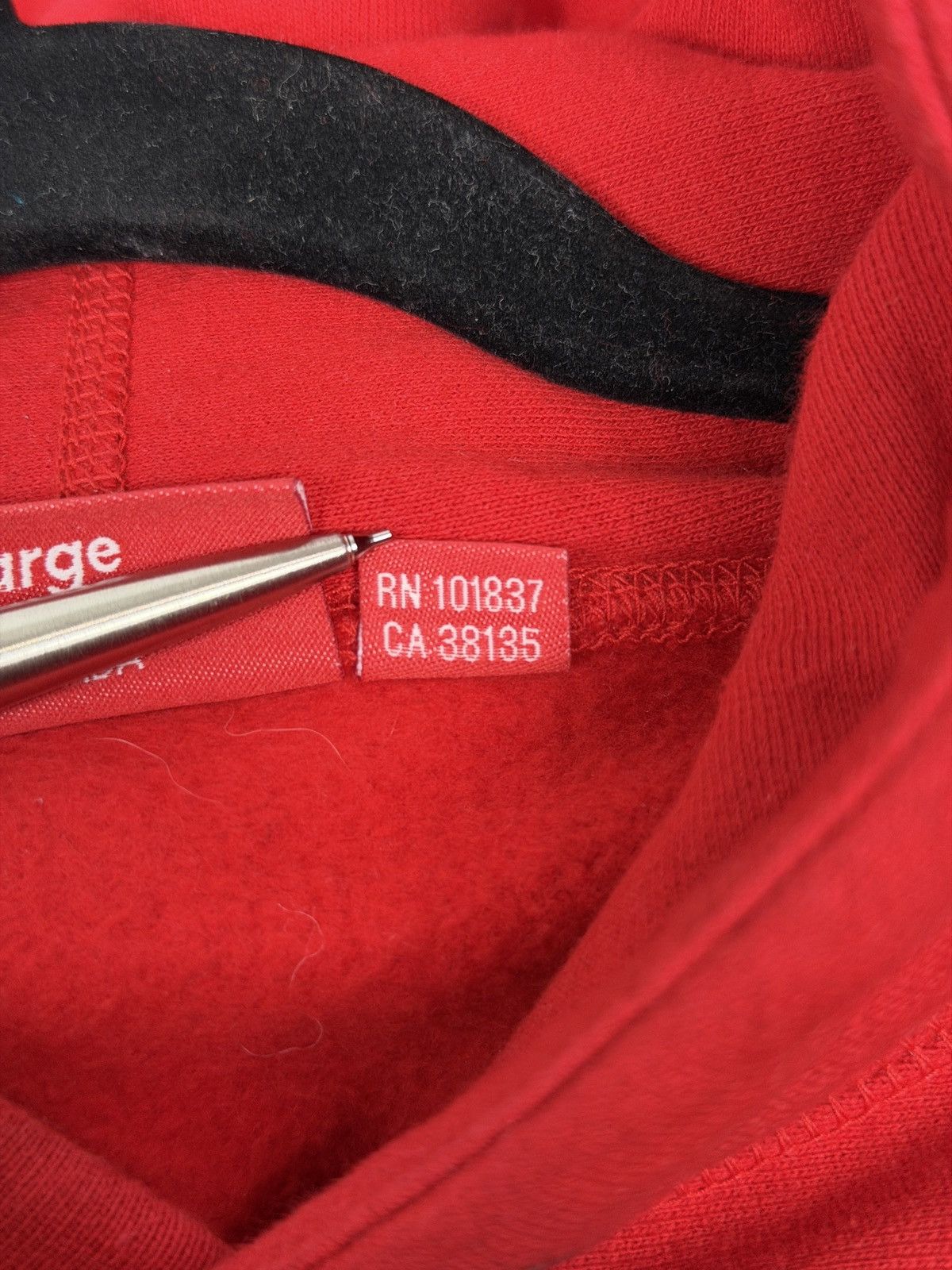 Supreme Supreme Quilted Leather S Logo Hoodie SS20 Size US L / EU 52-54 / 3 - 7 Thumbnail