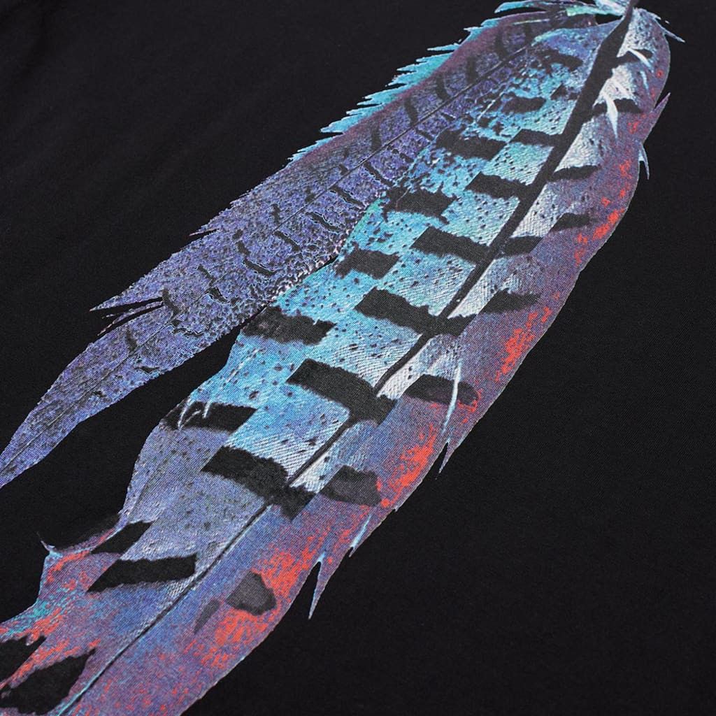 Designer × Marcelo Burlon Marcelo Burlon County of Milan Black Genek T-Shirt Size US S / EU 44-46 / 1 - 3 Thumbnail