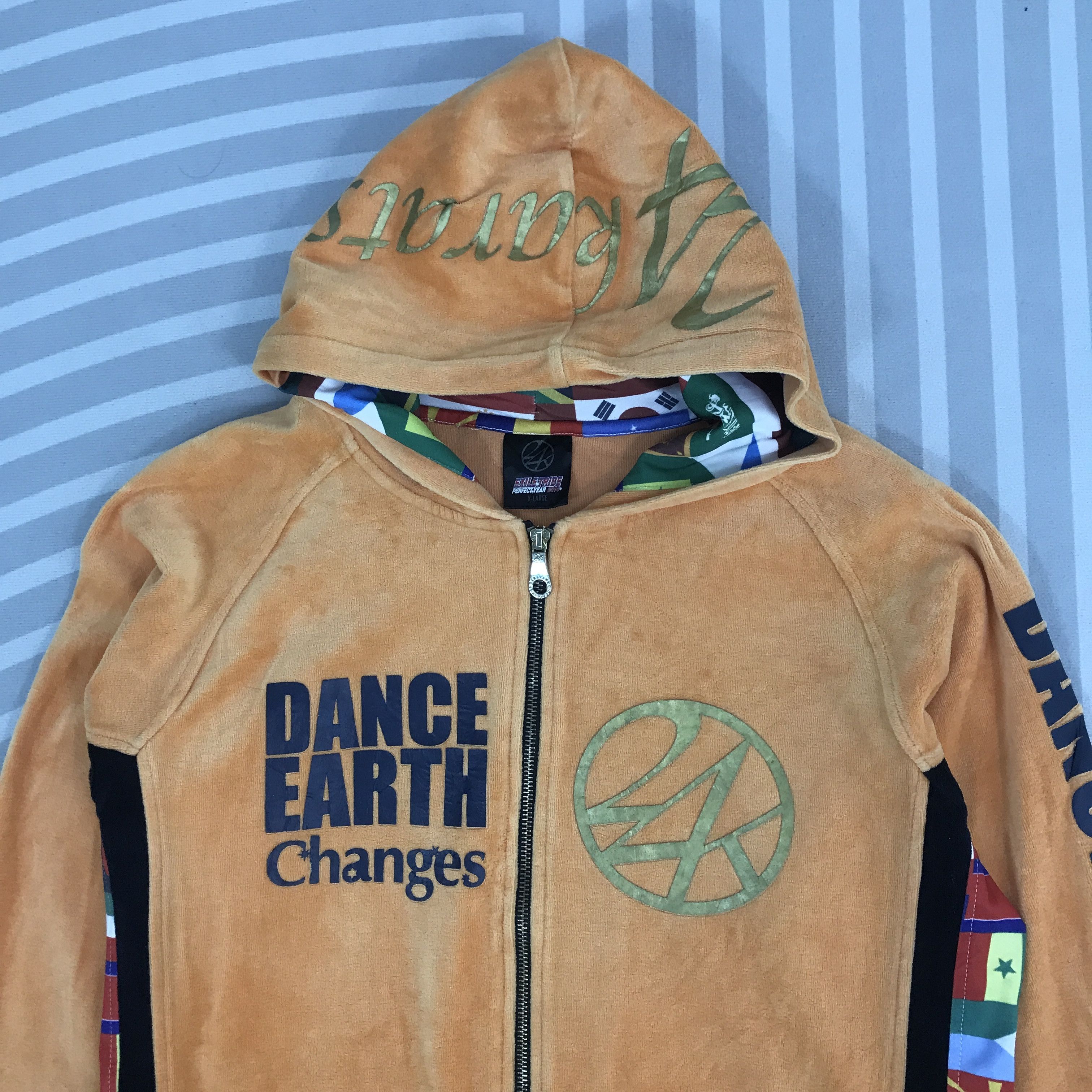 Japanese Brand × Vintage Vintage 24 Karat Japan Dance Earth Changes hoodie Jacket Size US XL / EU 56 / 4 - 3 Thumbnail