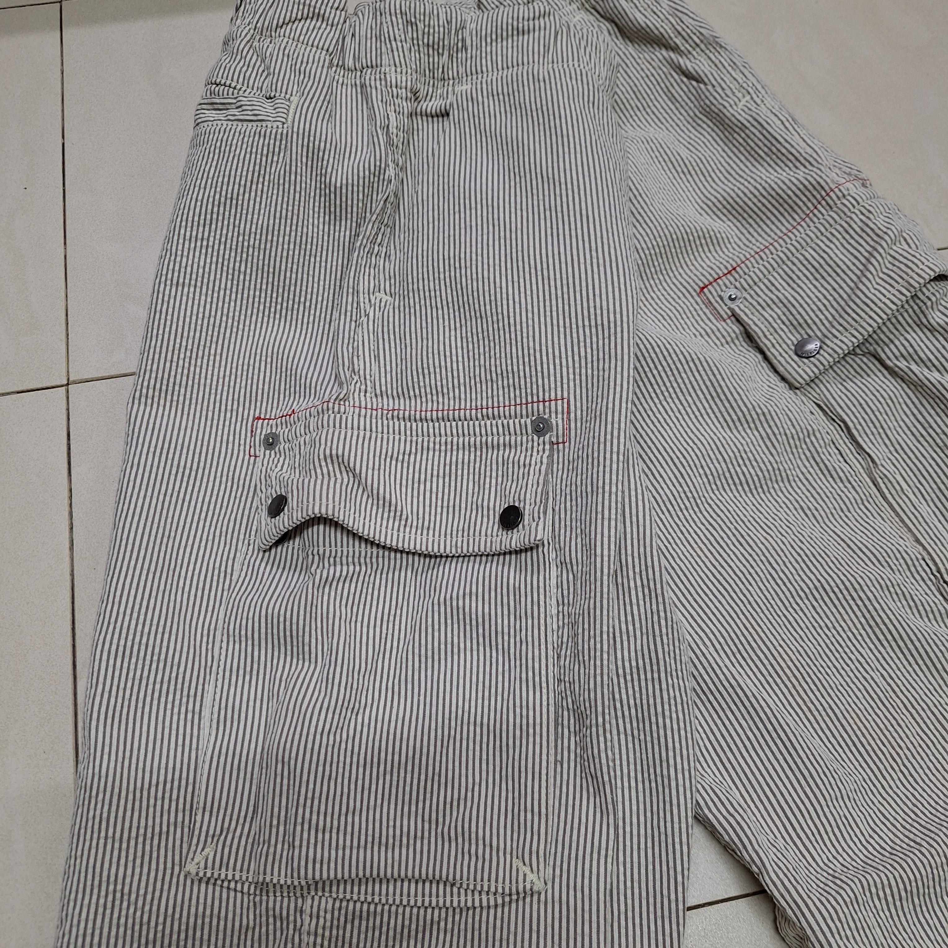 Tommy Hilfiger Tommy Hilfiger Baggy Striped Cargo Pants Size US 31 - 8 Thumbnail