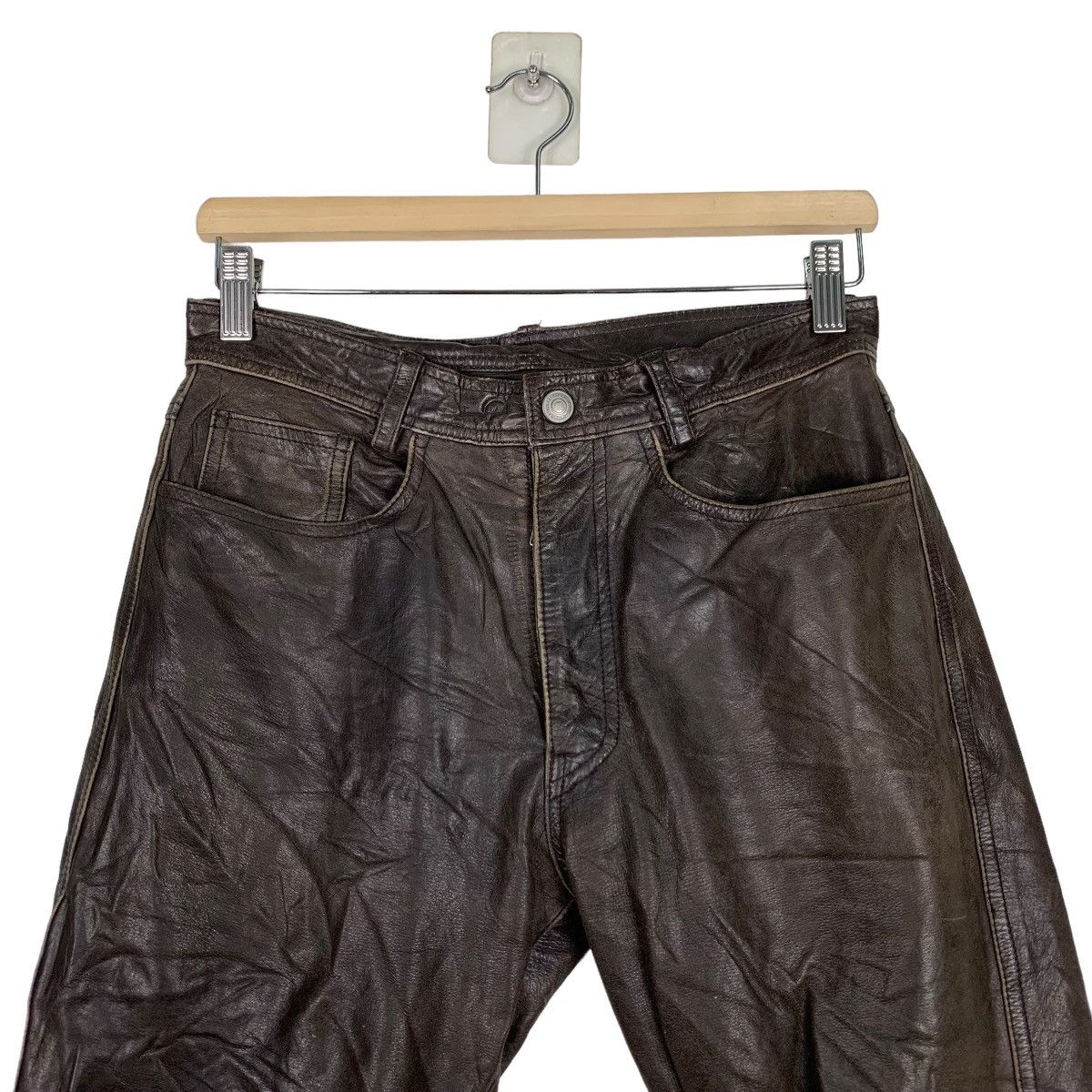 Leather UNION MADE by C's Men Leather Pant #0885-C40 Size US 30 / EU 46 - 2 Thumbnail