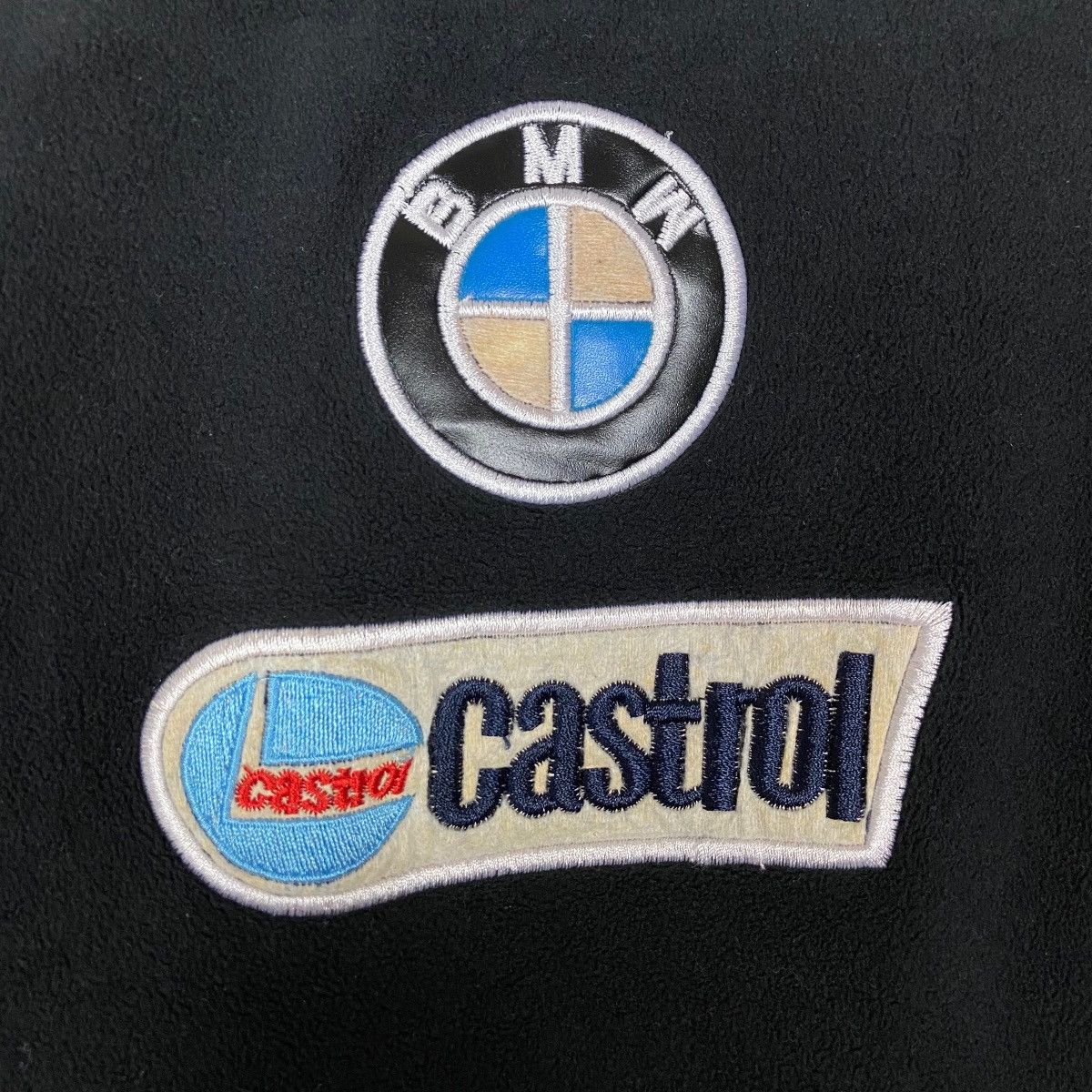 BMW Vintage BMW Patch Work Full Zipper Fleece Jacket Size US XL / EU 56 / 4 - 3 Thumbnail
