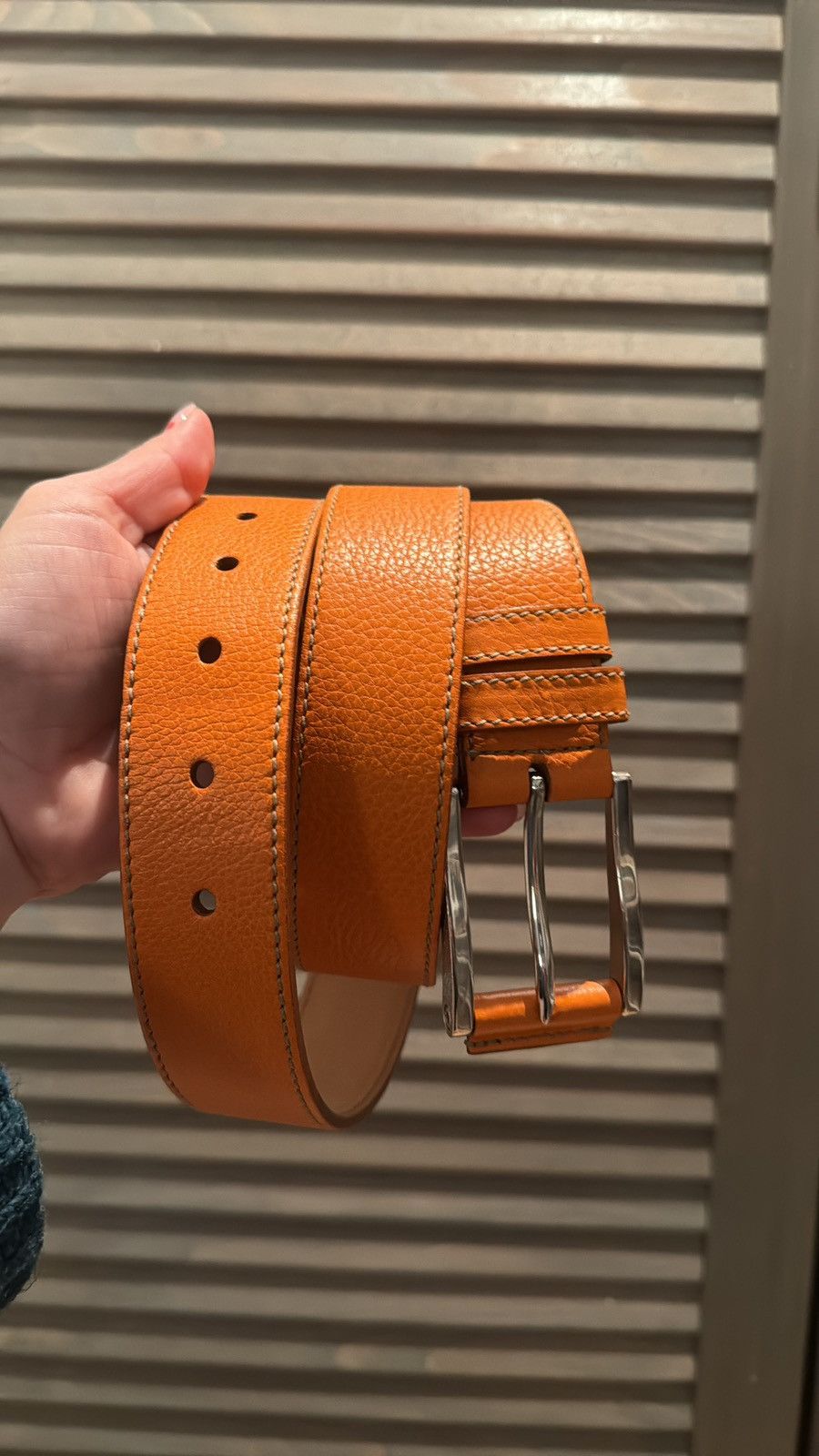 image of Italian Designers x Prada Vintage Yellow Belt, Men's
