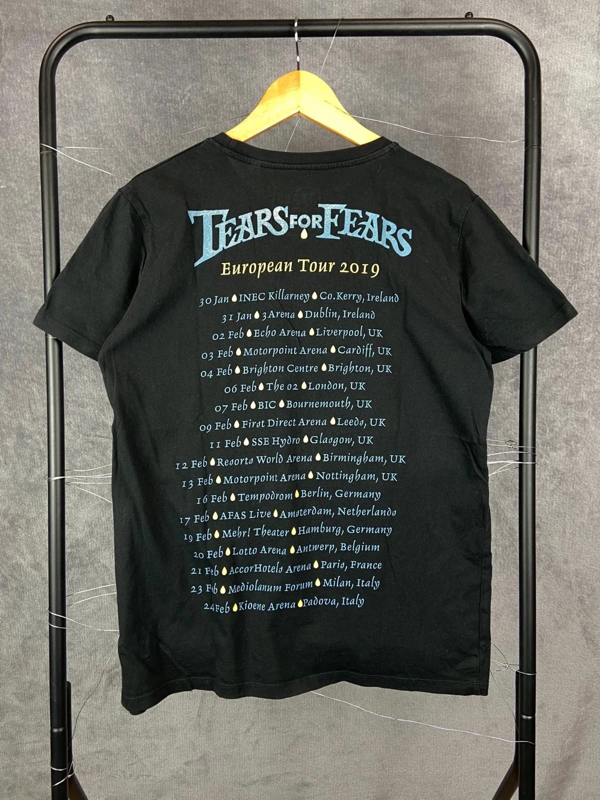 Other Tears for Fears vintage black Earth print tee M Size US M / EU 48-50 / 2 - 4 Thumbnail
