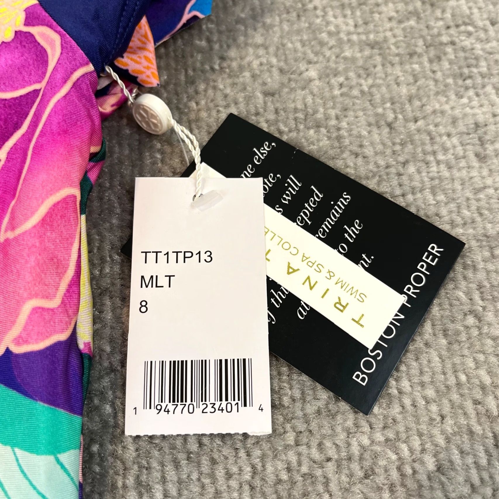 Trina Turk VINTAGE Trina Turk Swimsuit Women Size 8 One Piece Floral Halter Top Bikini Beachwear New Size M / US 6-8 / IT 42-44 - 2 Thumbnail