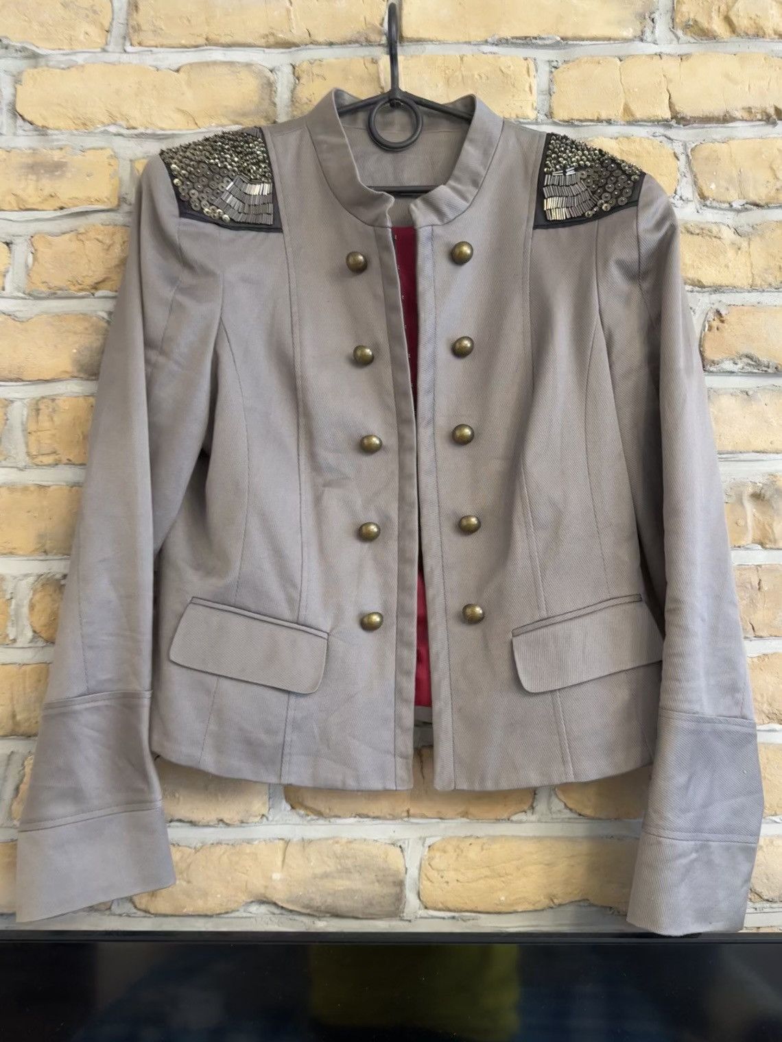 Le Grande Bleu (L.G.B.) Vintage Hussar Napoleon Button Blazer Jacket Size US S / EU 44-46 / 1 - 2 Thumbnail