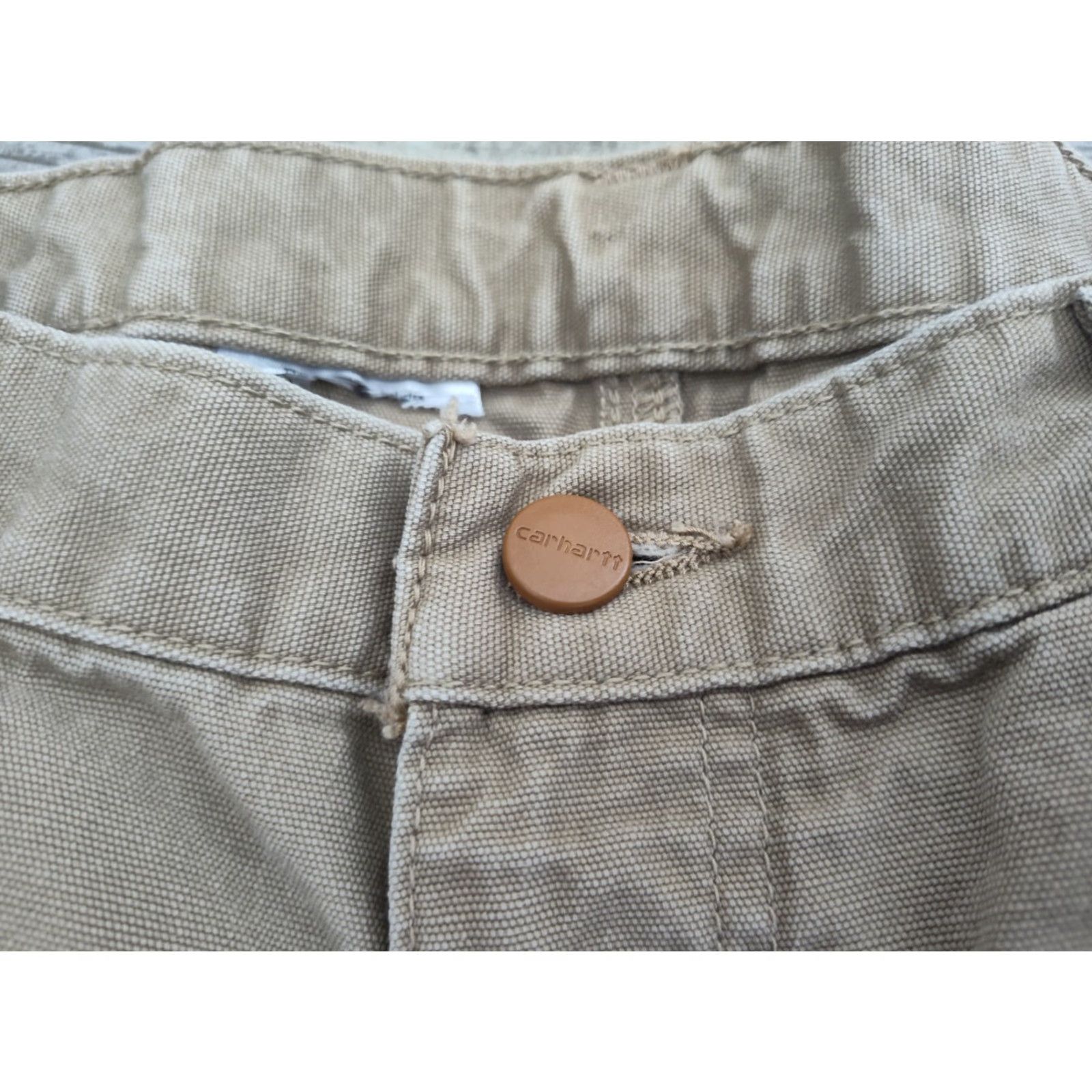 Carhartt VINTAGE Carhartt FR Relaxed Fit Canvas Carpenter Womens Workwear Pants Khaki Straight 18 Size 40" / US 18 - 7 Thumbnail