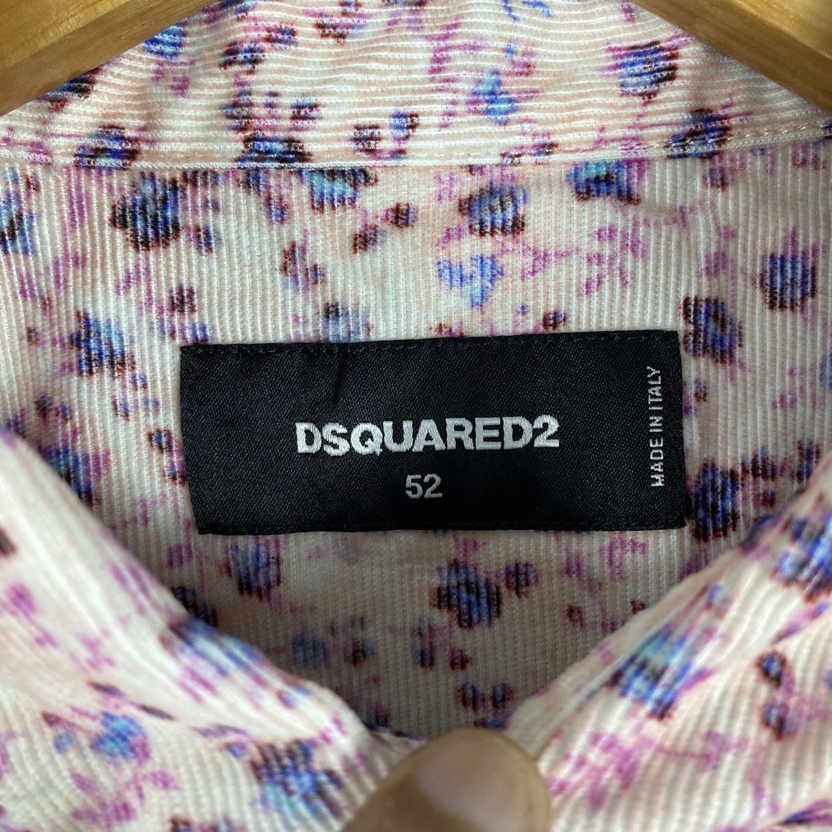 Dsquared2 A/W 2017 DSQUARED2 FLOWER FLORAL PATTERN WESTERN LONG SHIRT Size US L / EU 52-54 / 3 - 12 Thumbnail