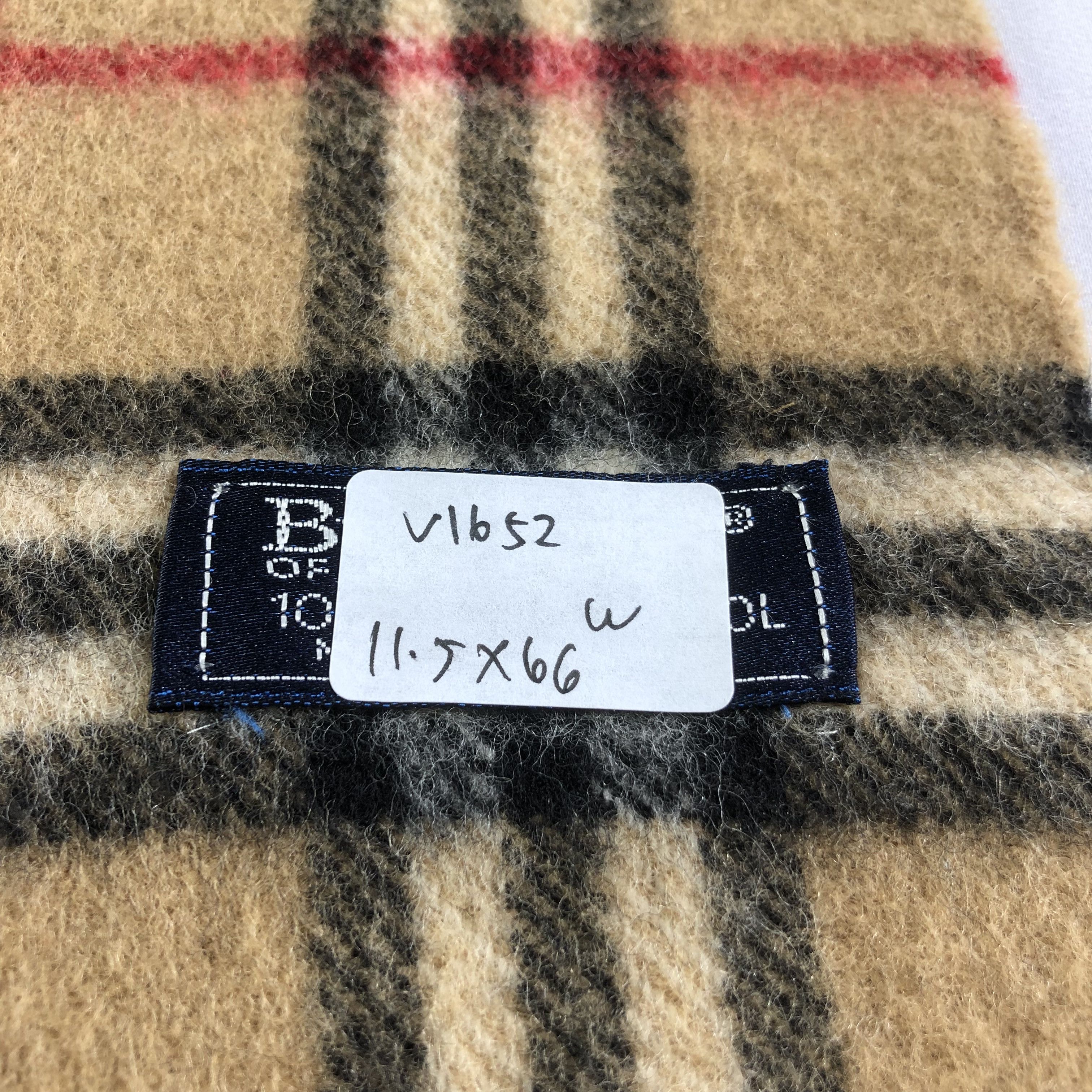 Burberry Burberrys Tan Nova Check Wool Scarf Muffler V1652 Size ONE SIZE - 7 Thumbnail