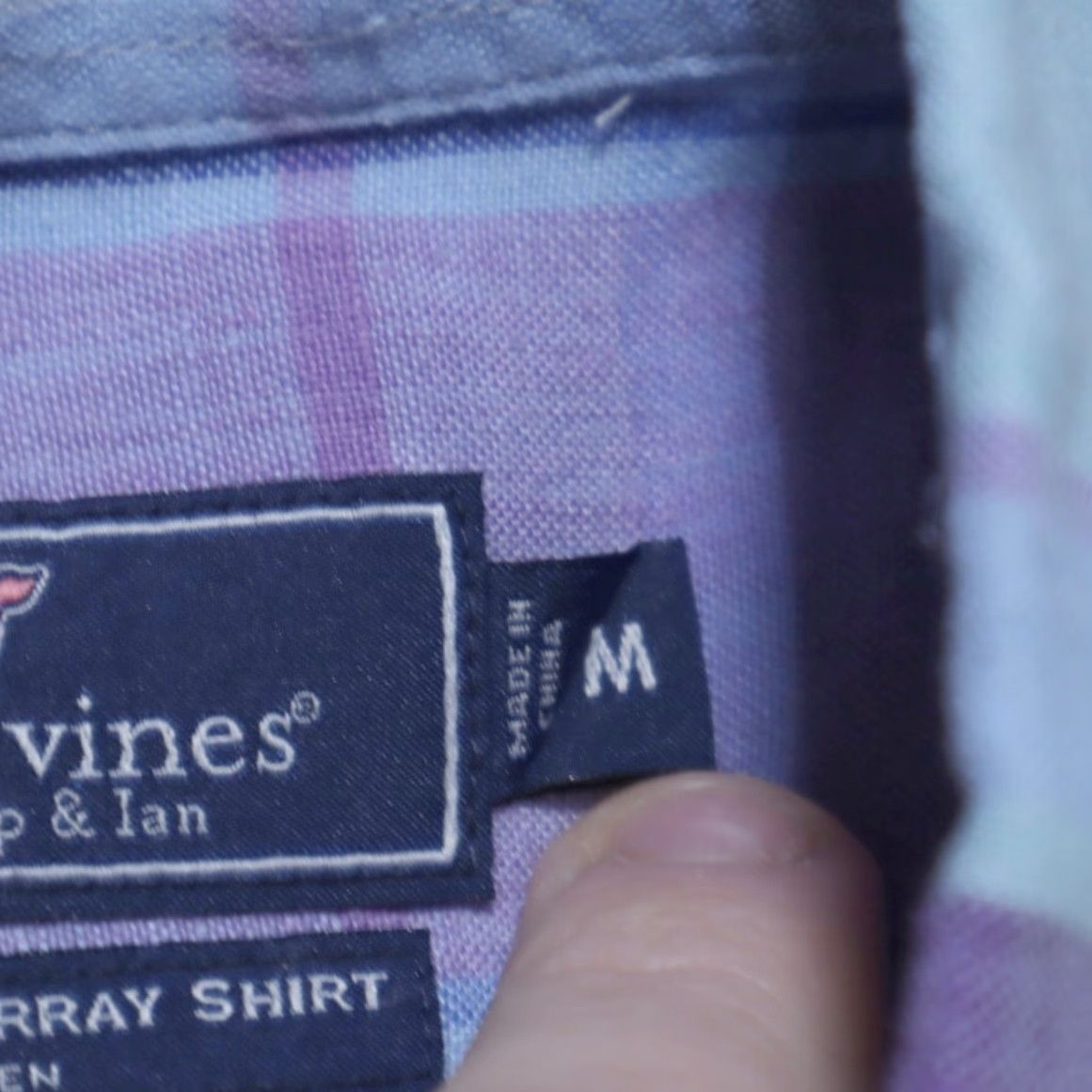 Vineyard Vines Vineyard Vines Classic Murray Linen Plaid Long Sleeve Button Down Shirt M Mens Size US M / EU 48-50 / 2 - 6 Thumbnail