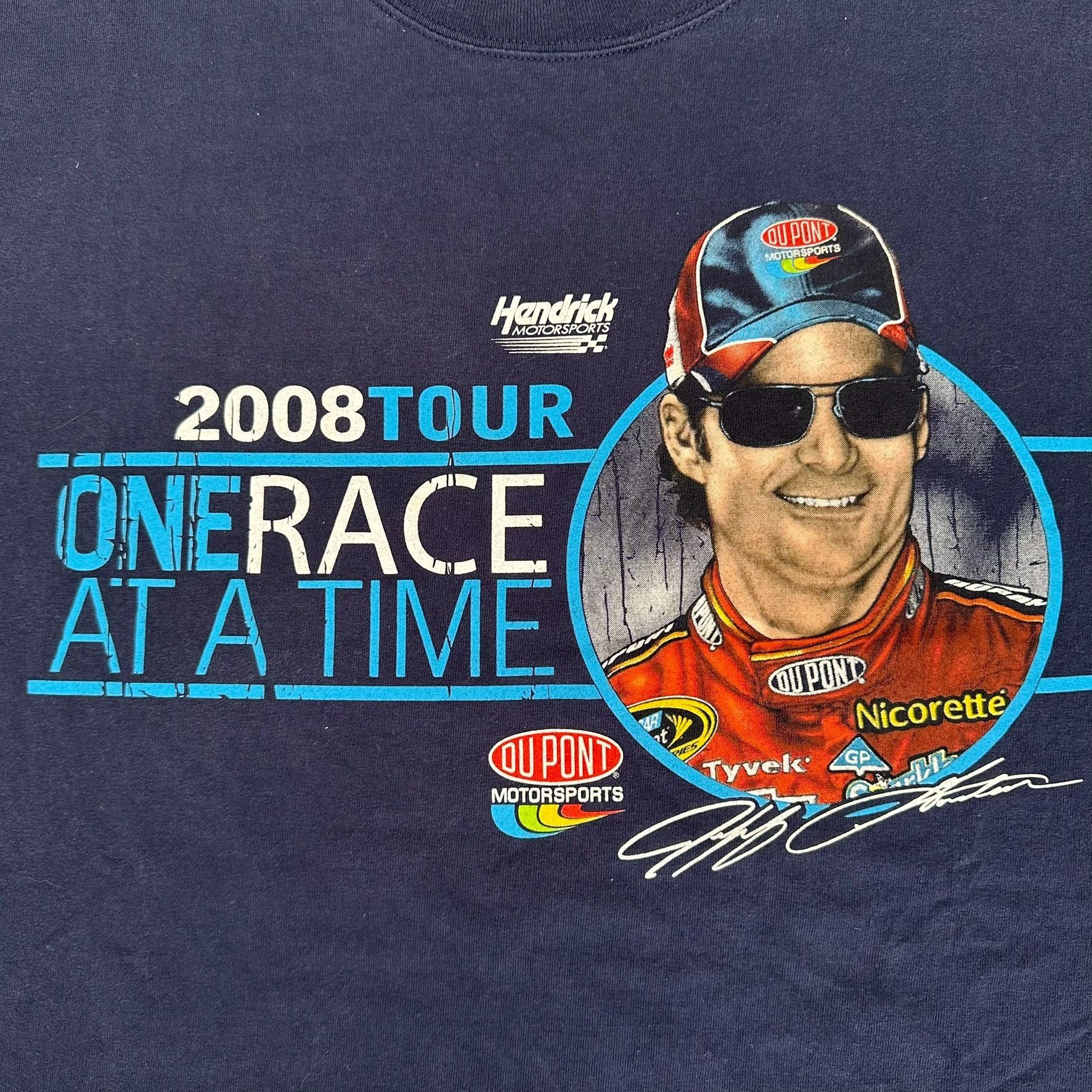 NASCAR Vintage Y2K NASCAR Jeff Gordon T-Shirt Racing 2008 Tour Chas Size US L / EU 52-54 / 3 - 2 Thumbnail