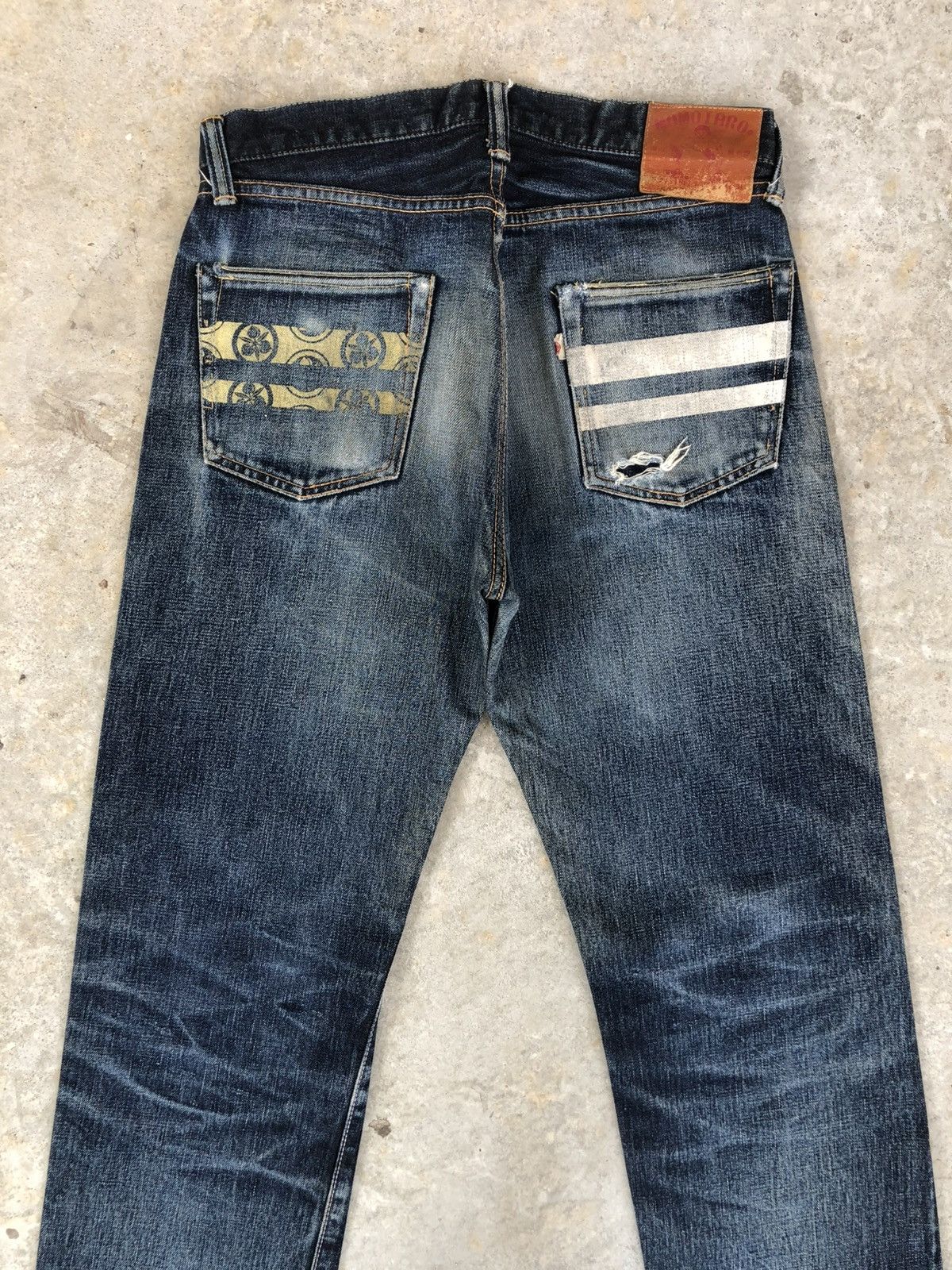Momotaro Jeans Momotaro 0905SP Selvedge Denim Distressed Jeans Size US 31 - 9 Thumbnail