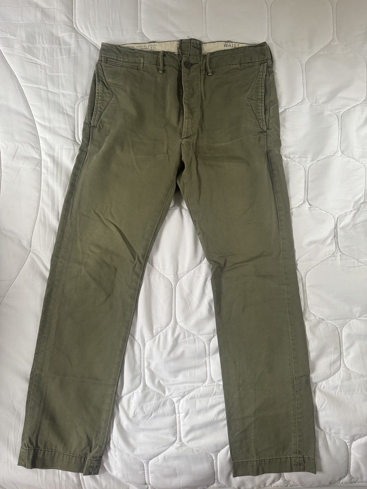 RRL Ralph Lauren RRL officer chino trousers pants 29x30 Size US 32 / EU 48 - 1 Thumbnail