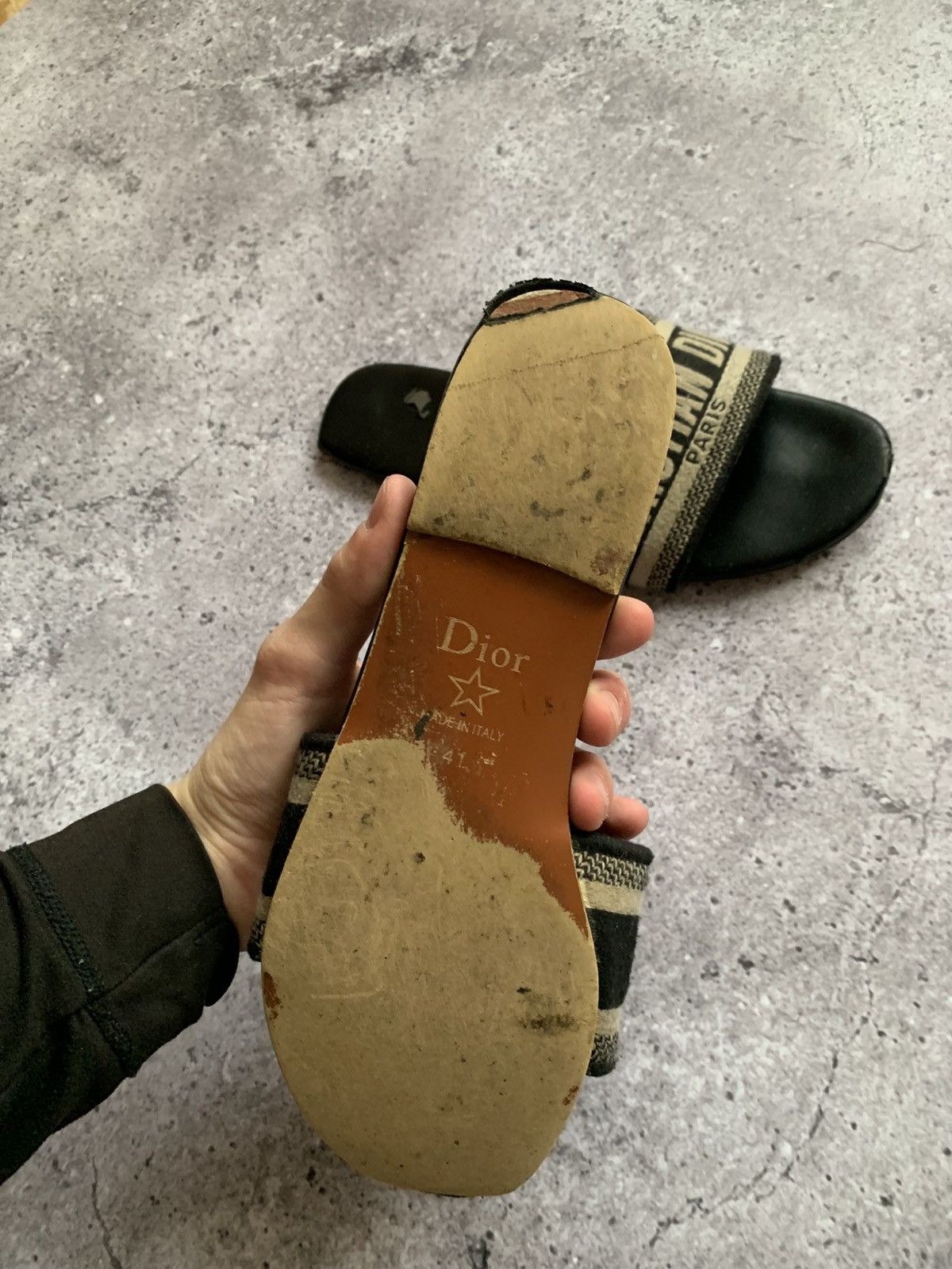 Dior 🔥CHRISTIAN DIOR DWAY SLIDE SANDALS Size US 10 / IT 40 - 11 Thumbnail