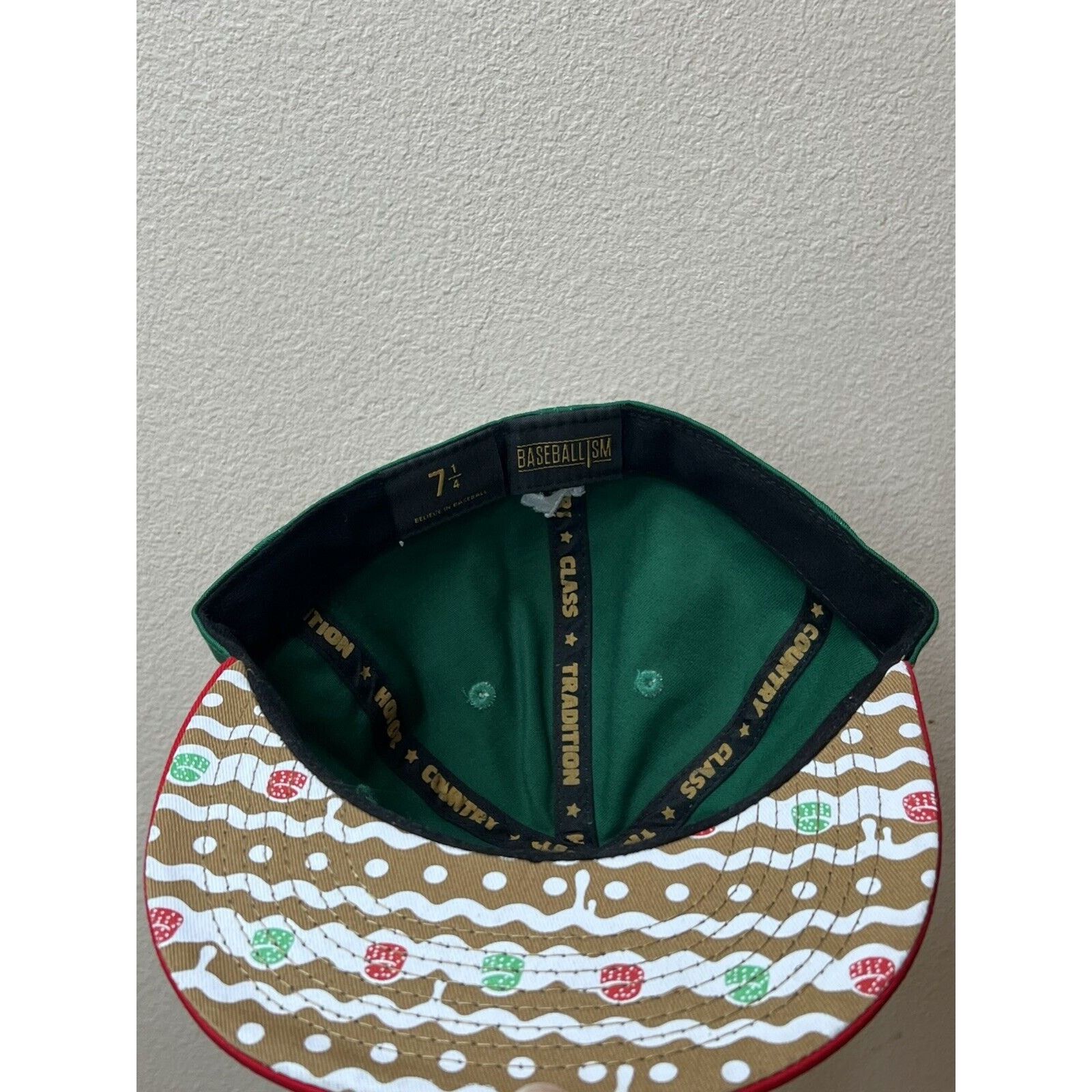 Other Baseballism Gingerbread Man Baseball Fitted Hat Size 7 1/4 Size ONE SIZE - 3 Thumbnail