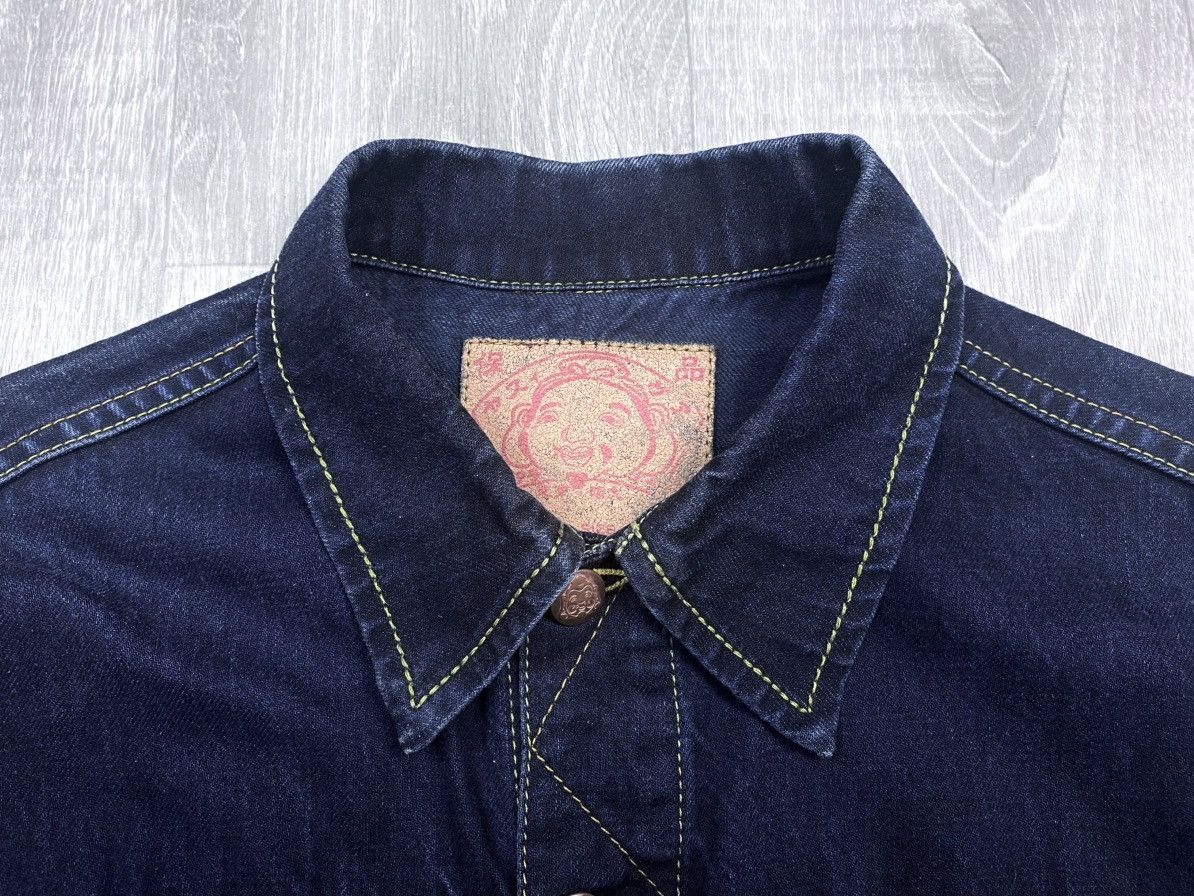 Evisu Evisu Maniacs Embroidered Logo Heritage Denim Jeans Jacket Size L / US 10 / IT 46 - 21 Thumbnail