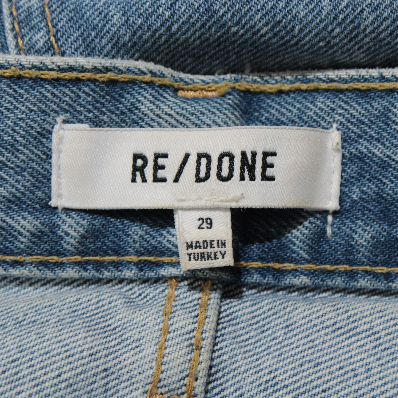 RE/DONE Re/Done 90s Comfy Denim Jeans Size 29 Sunfaded Destroy Blue Size 28" / US 6 / IT 42 - 5 Thumbnail