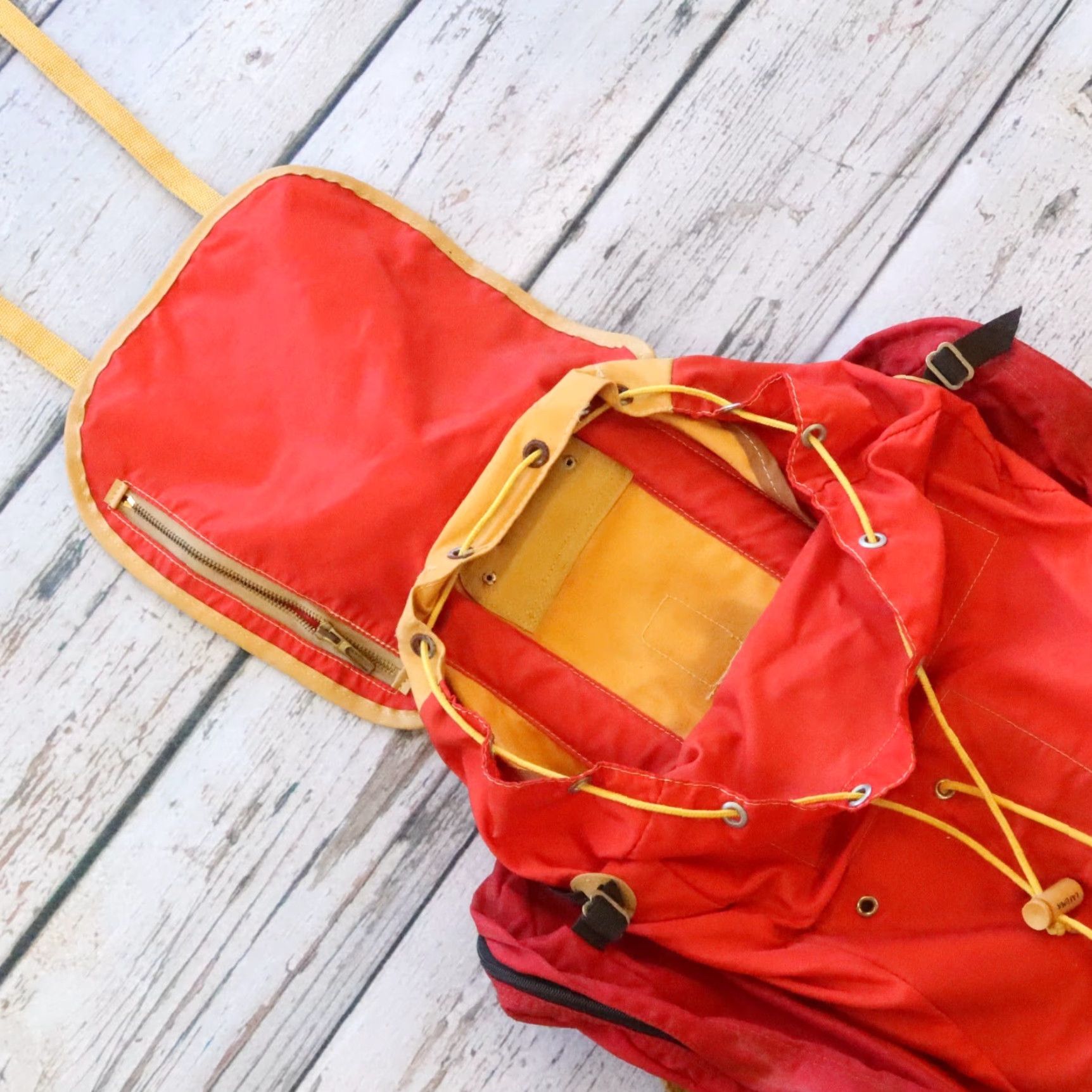Vintage Vintage Lafuma Mountain Climbing Rucksack Backpack Orange Men’s Nylon Size ONE SIZE - 7 Thumbnail