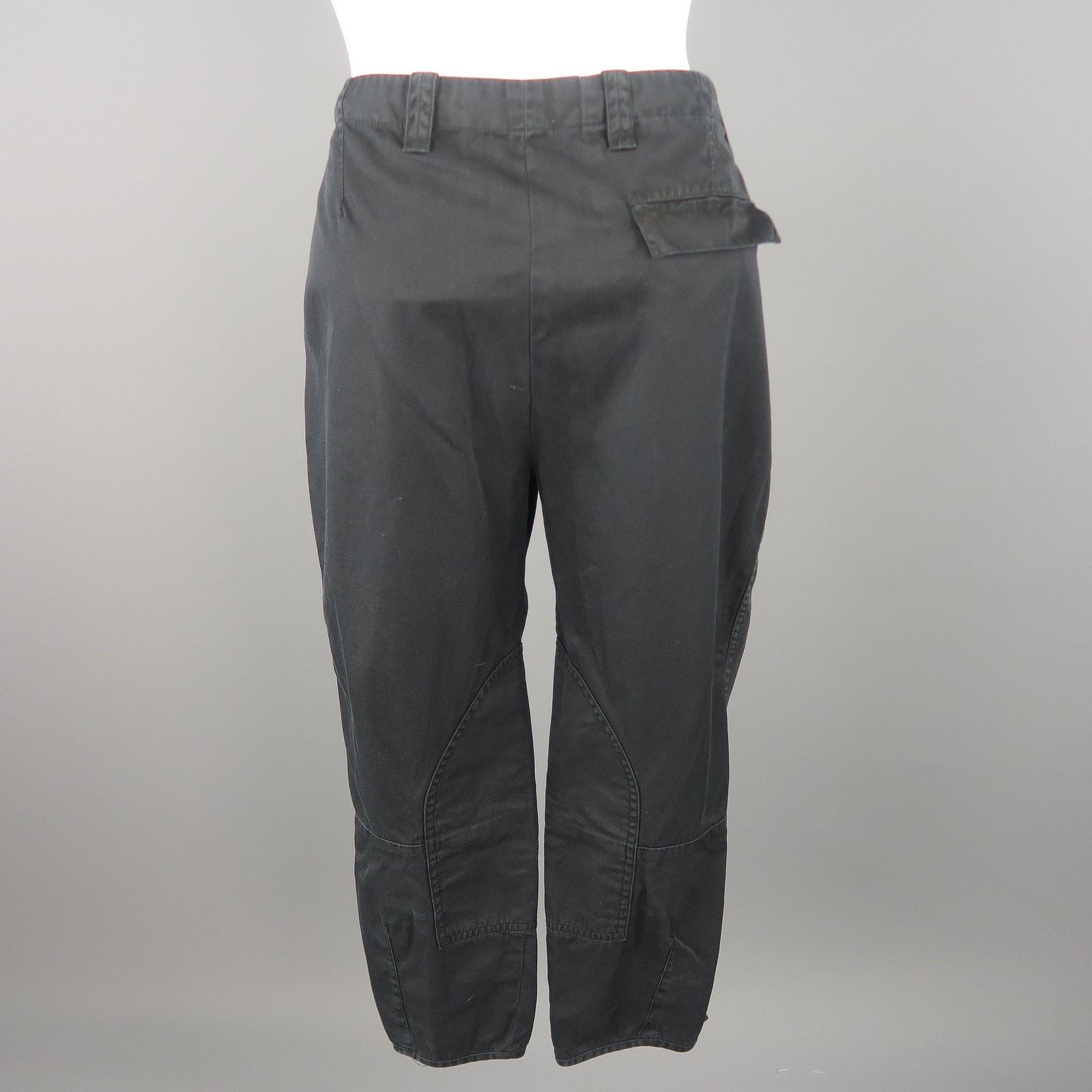 Balenciaga BALENCIAGA Size 6 Black Cotton Solid Casual Pants Size 28" / US 6 / IT 42 - 5 Thumbnail