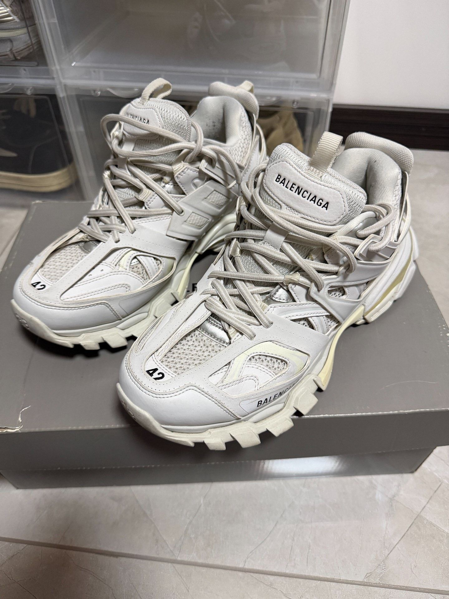 Balenciaga Balenciaga Track 3.0 Sneakers White Size US 9 / EU 42 - 1 Thumbnail