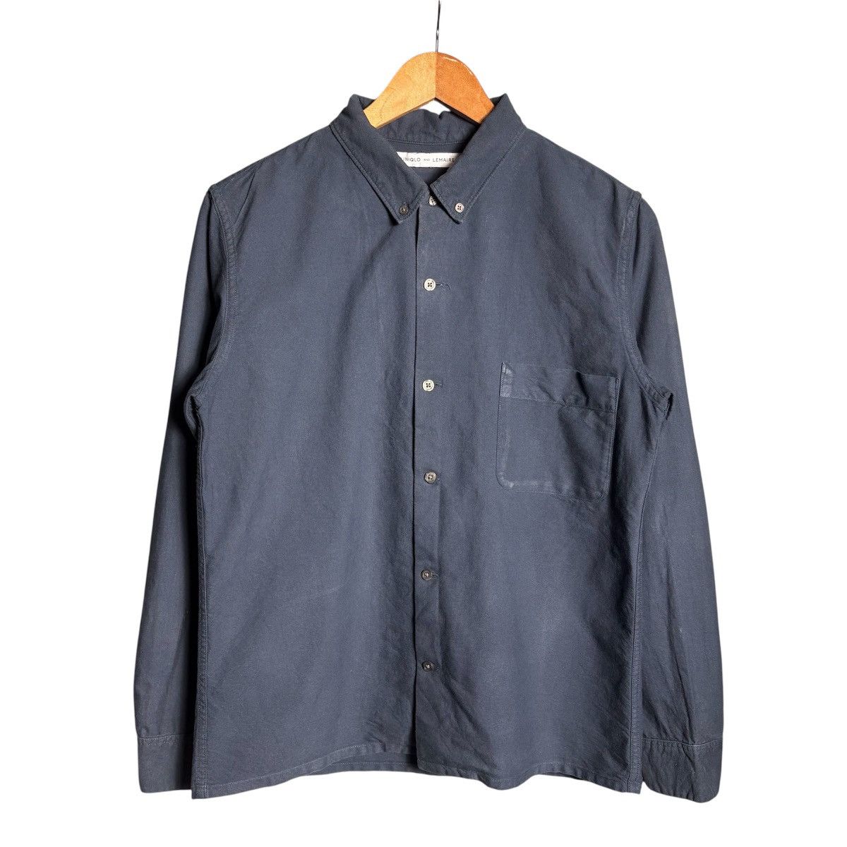Lemaire × Uniqlo Lemaire x Uniqlo Navy Long Sleeve Shirt Size US M / EU 48-50 / 2 - 1 Thumbnail