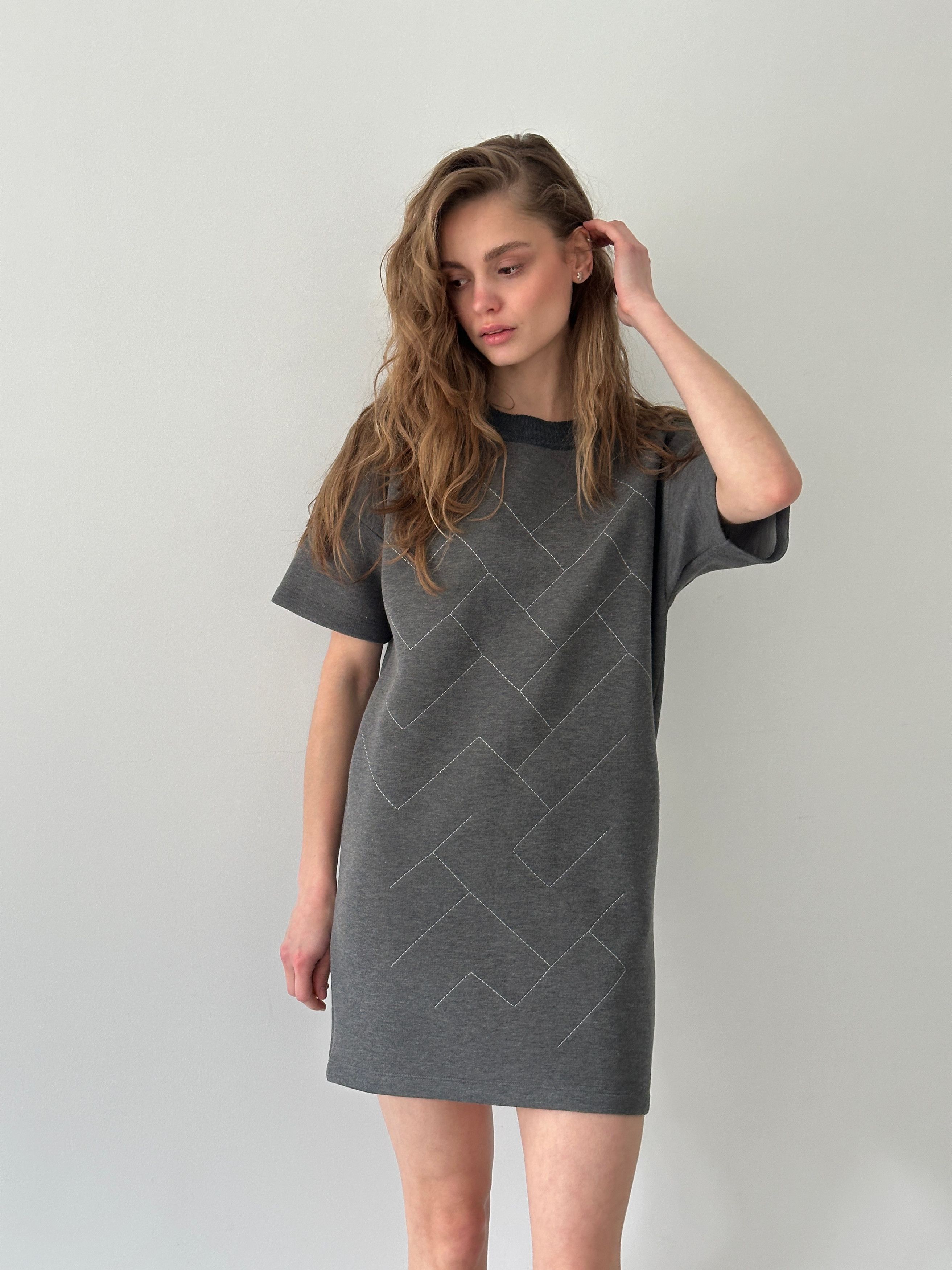 Maison Margiela Maison Margiela Gray Tunic Dress Mini Size XS / US 0-2 / IT 36-38 - 2 Thumbnail