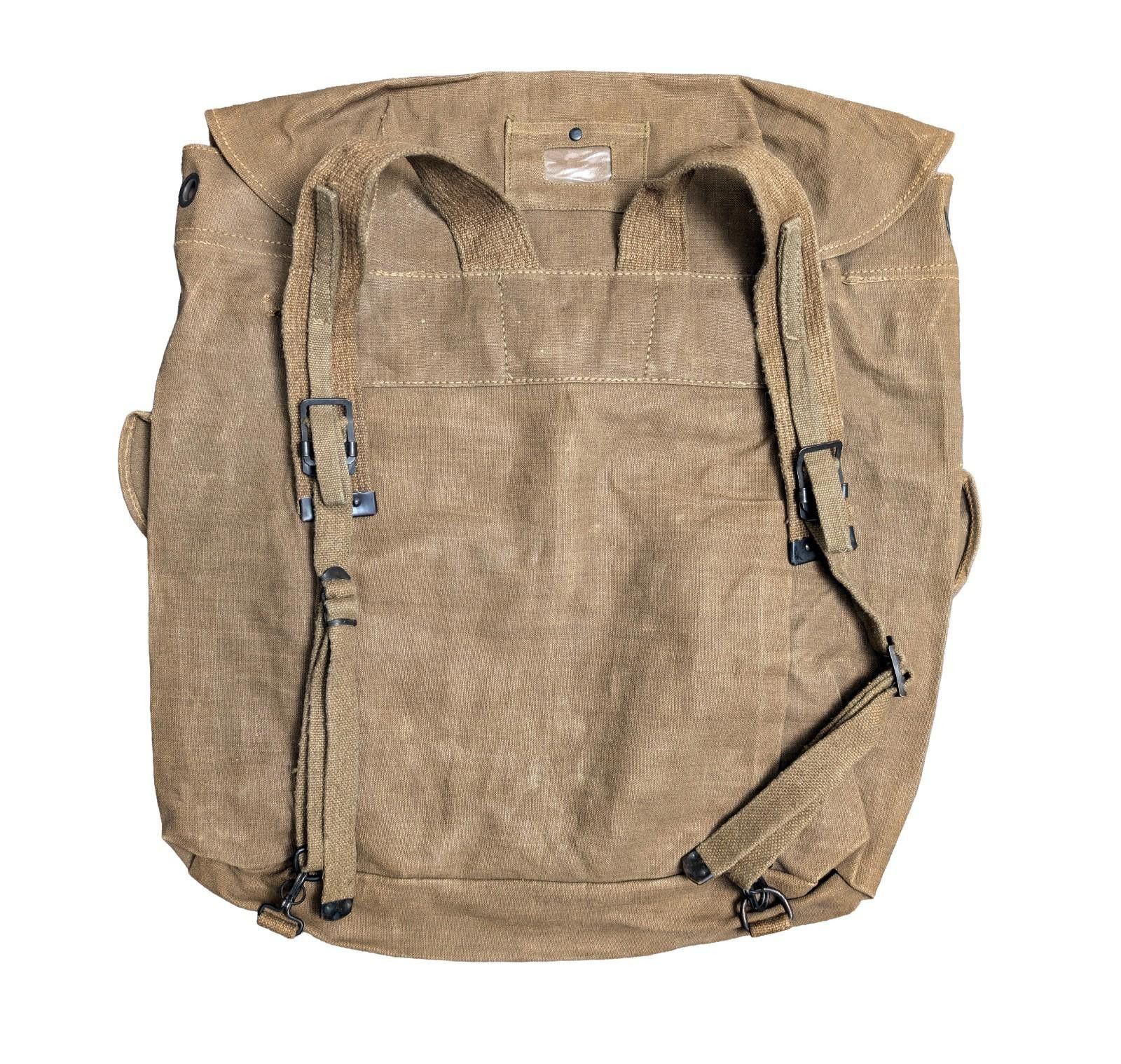 Other Rare 1955 Dated Italian Army Alpini Rucksack - Hemp Material Size ONE SIZE - 2 Thumbnail