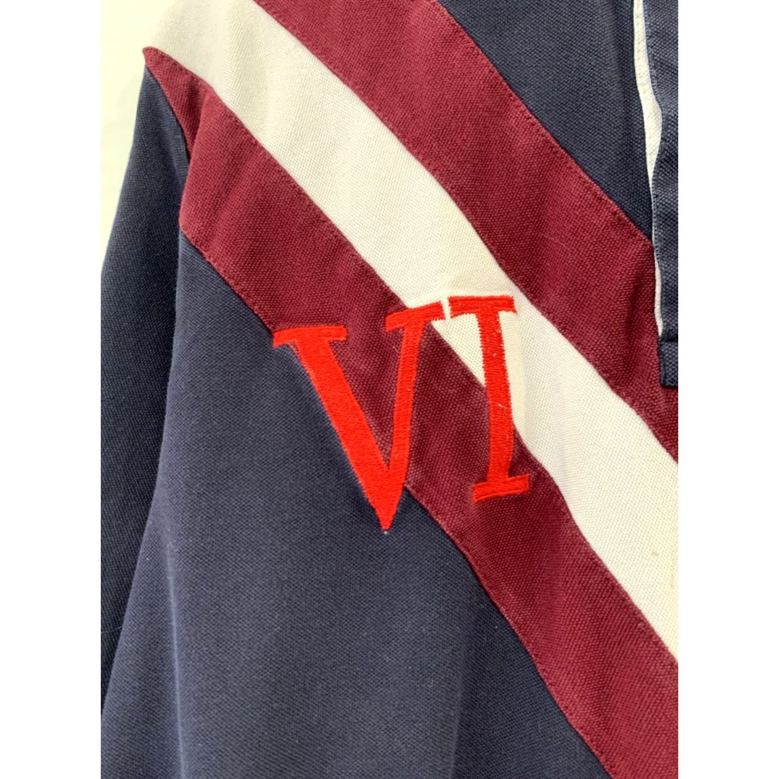 Ralph Lauren Polo Ralph Lauren Long Sleeve Polo Shirt Men's L Navy Blue Sash Crest VI 6 #223 Size US L / EU 52-54 / 3 - 7 Thumbnail