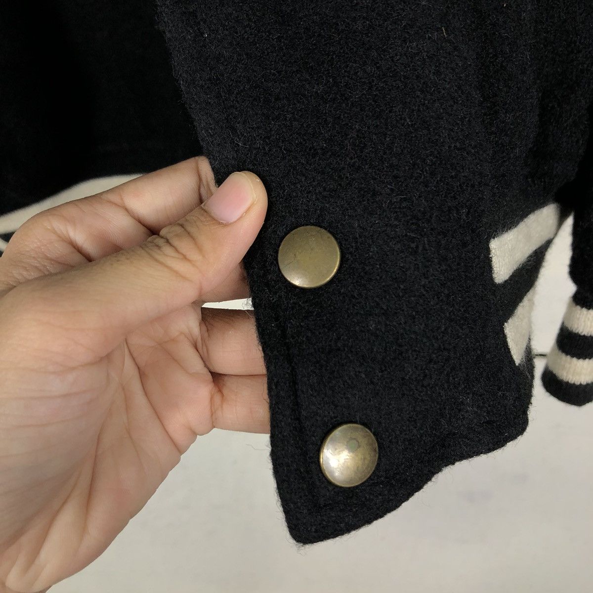 Japanese Brand 📌Vintage Wool Bomber Jacket Big Logo Will Size US M / EU 48-50 / 2 - 17 Thumbnail