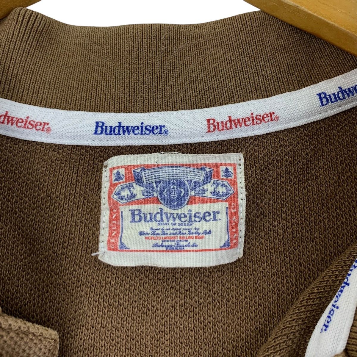 Budweiser Vintage BUDWEISER KING BEER Embroidered Polo Tee Shirt Size US M / EU 48-50 / 2 - 5 Thumbnail