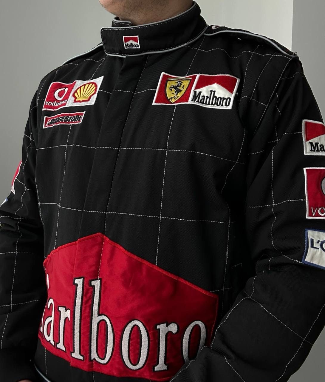 Ferrari × Marlboro Vintage Ferarri Racing Marlboro Black Jacket Size US M / EU 48-50 / 2 - 15 Thumbnail