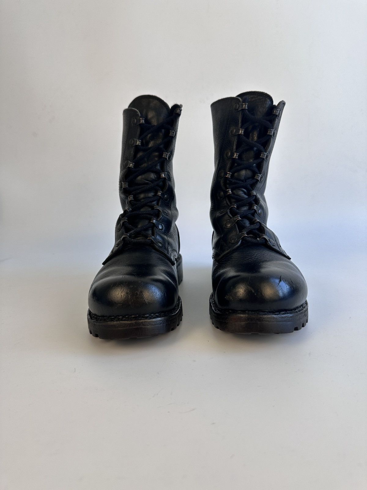 Other German Army BW Combat Boots 2007 Metzeler Sole Black Leather Size US 7.5 / IT 37.5 - 3 Thumbnail