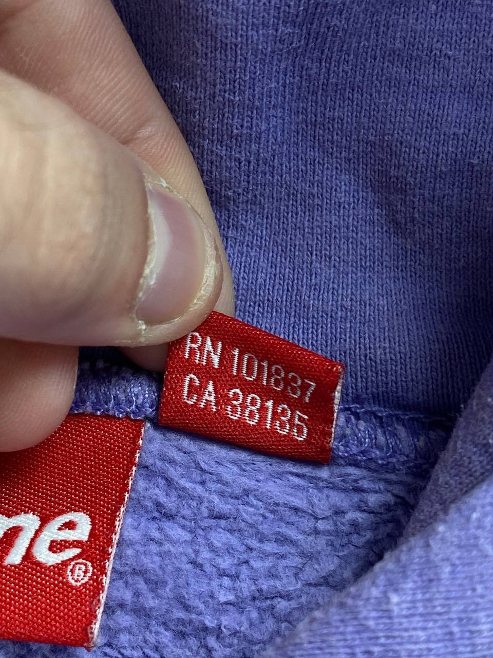 Supreme Supreme Nose Bleed Hoodie Big Logo Men Size M Purple Size US M / EU 48-50 / 2 - 14 Thumbnail