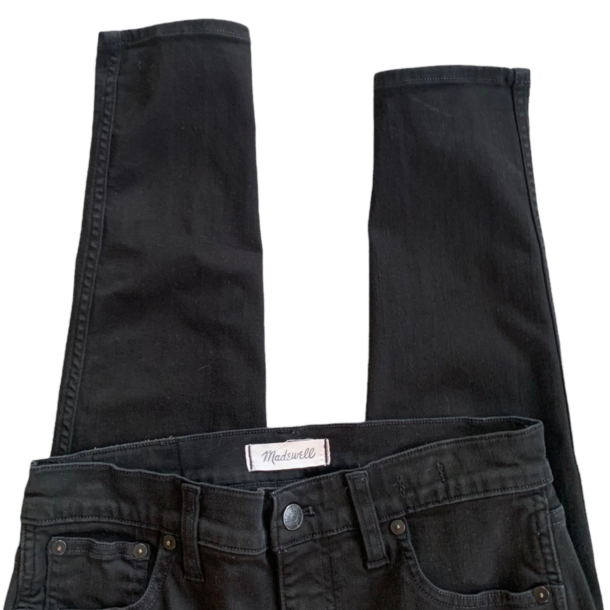 Madewell Madewell Black Denim High Rise Skinny Jeans 29 Size 29" - 2 Thumbnail