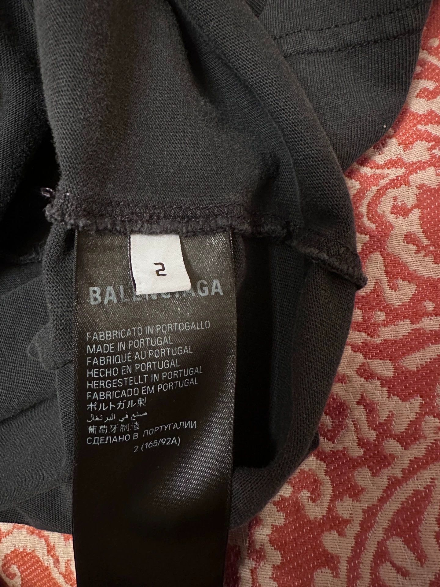 Balenciaga Balenciaga solid color pattern printed round neck short sle Size US M / EU 48-50 / 2 - 4 Thumbnail