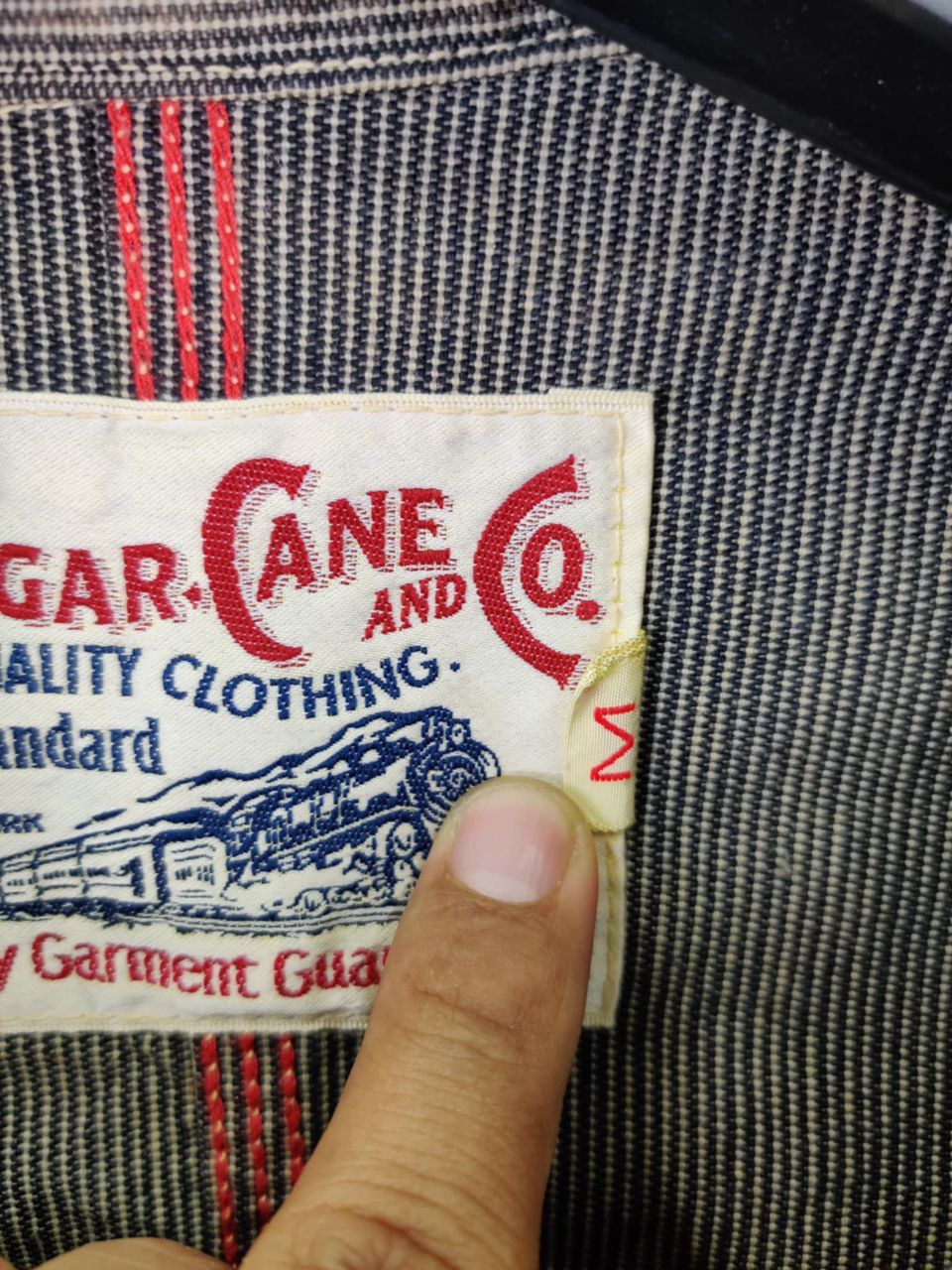 Sugar Cane Vintage Sugar Cane Stripe Denim Chore Jacket Size US M / EU 48-50 / 2 - 9 Thumbnail