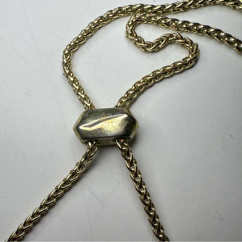 Designer Kendra Scott Kingston Bronze Vein Turquoise Fringe Necklace Size ONE SIZE - 8 Thumbnail