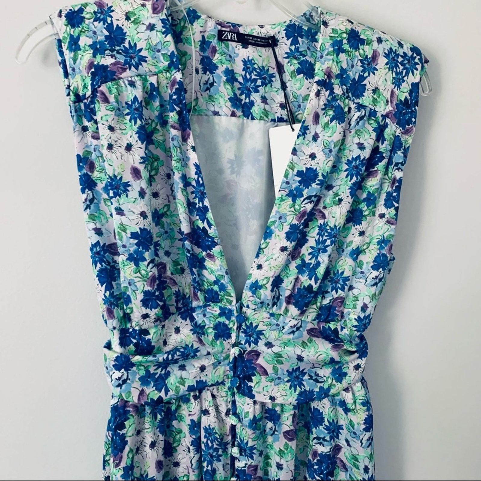 Zara Zara floral printed sleeveless midi dress size Medium Size M / US 6-8 / IT 42-44 - 3 Thumbnail