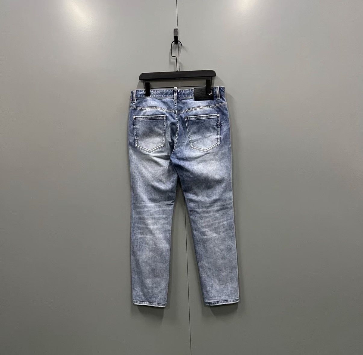 Philipp Plein PHILIPP PLEIN Blue Washed Skull Jeans J41 Size 24" / US 00 / IT 34 - 2 Thumbnail