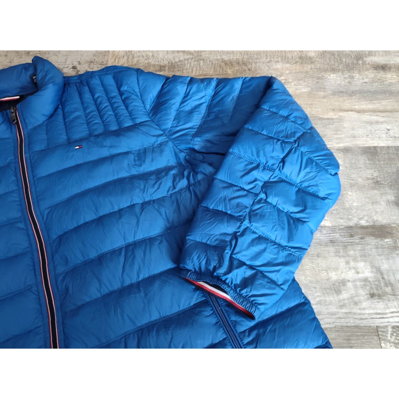 Tommy Hilfiger Tommy Hilfiger Packable Natural Duck Down Jacket Mens Blue Quilted 2XL Winter Puffer Coat Size US XXL / EU 58 / 5 - 2 Thumbnail