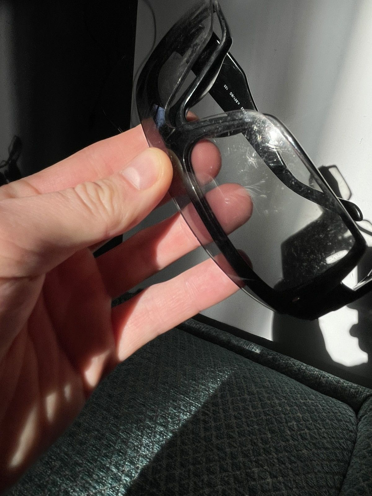 Chanel × Vintage CHANEL SUNGLASSES 5092 LOGO Black Wrap Metal Vintage Iconic Size ONE SIZE - 7 Thumbnail
