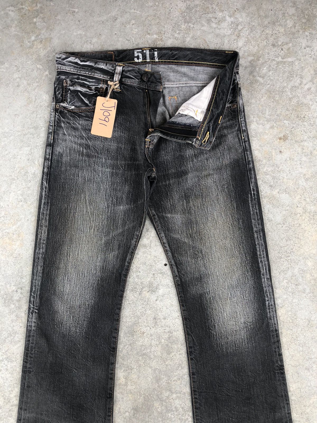 Edwin Japanese Edwin Flared Jeans Distressed Jeans 511 Size US 33 - 3 Thumbnail