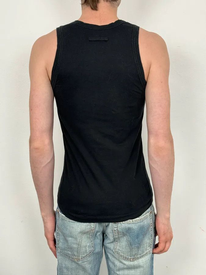 Jean Paul Gaultier 2000s Jean Paul Gaultier Black Destructured Face Tank Top Size US S / EU 44-46 / 1 - 3 Thumbnail