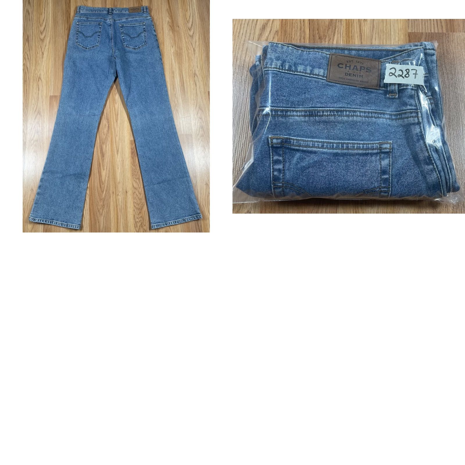 Chaps Chaps Jeans Womens 6 Blue Straight Leg Stretch Mid Rise Denim Pants Size 28" / US 6 / IT 42 - 10 Thumbnail